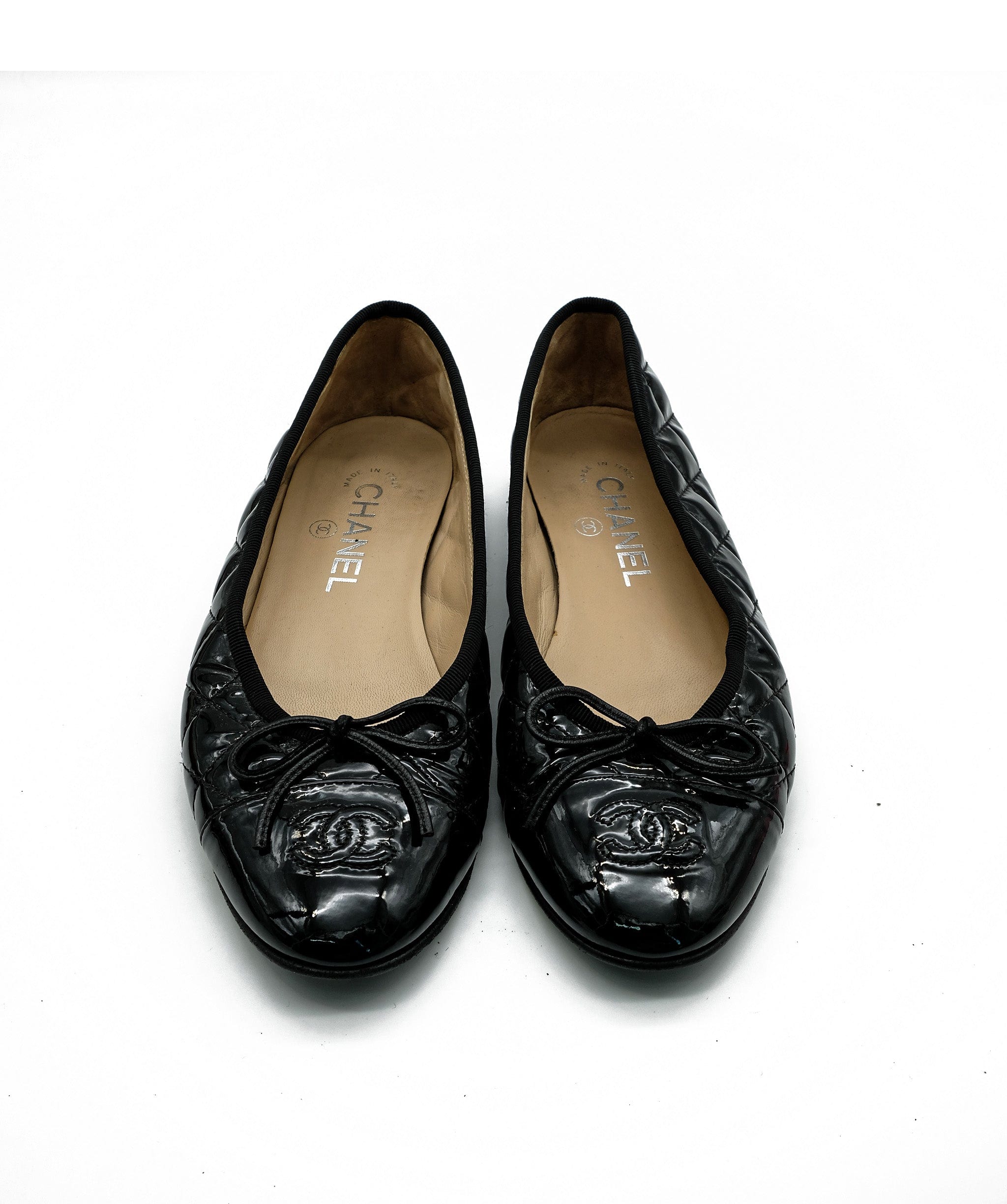 Chanel Chanel Black Ballerina 37.5 RJC1594