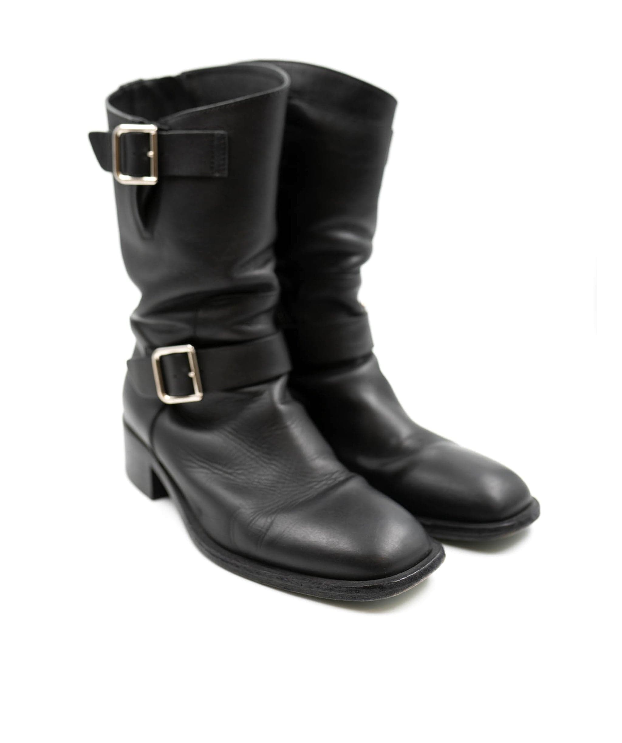 Chanel Chanel Black biker Boots size 37 - AWL3604