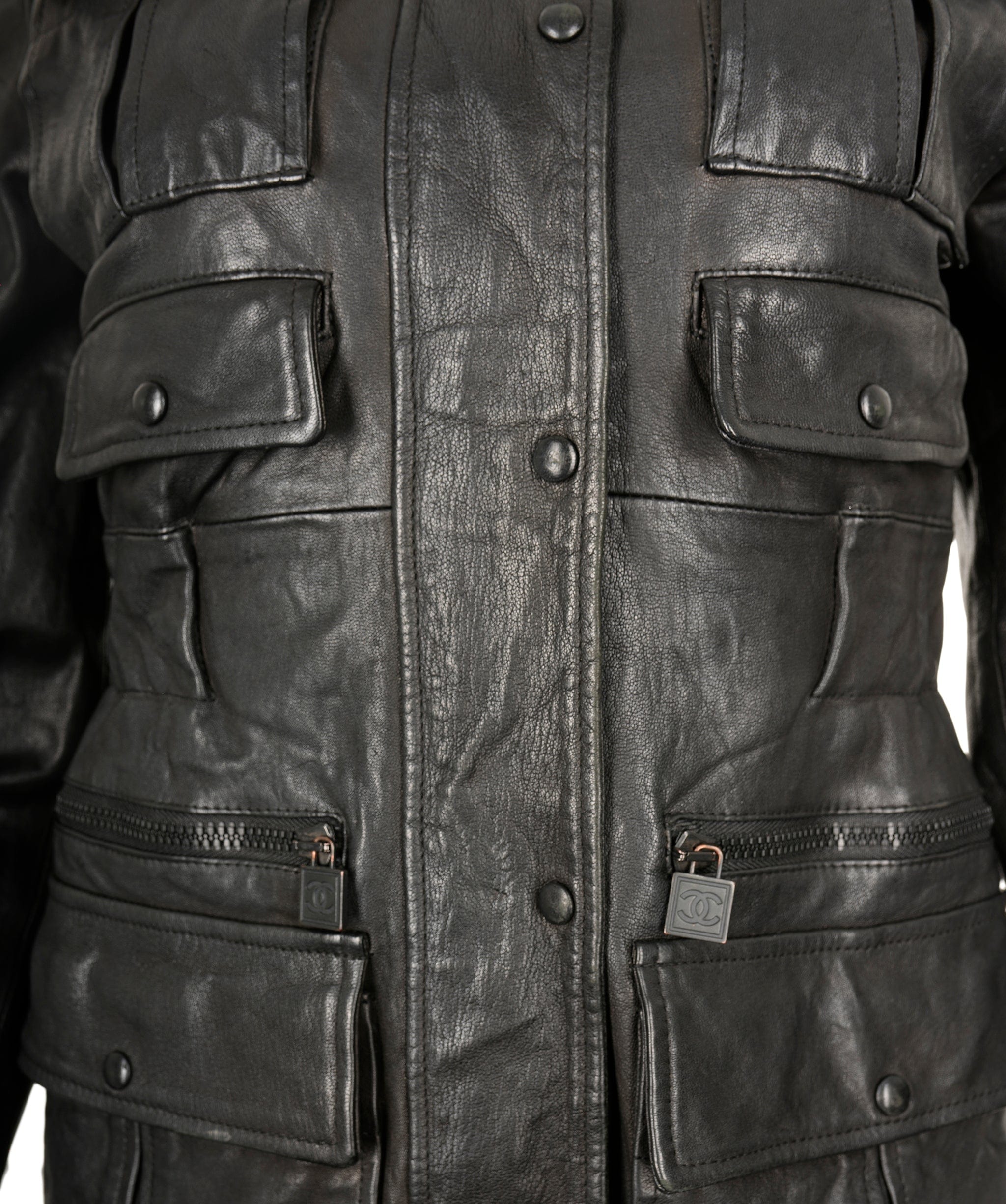 Chanel Chanel Black Leather Jacket ASL5187