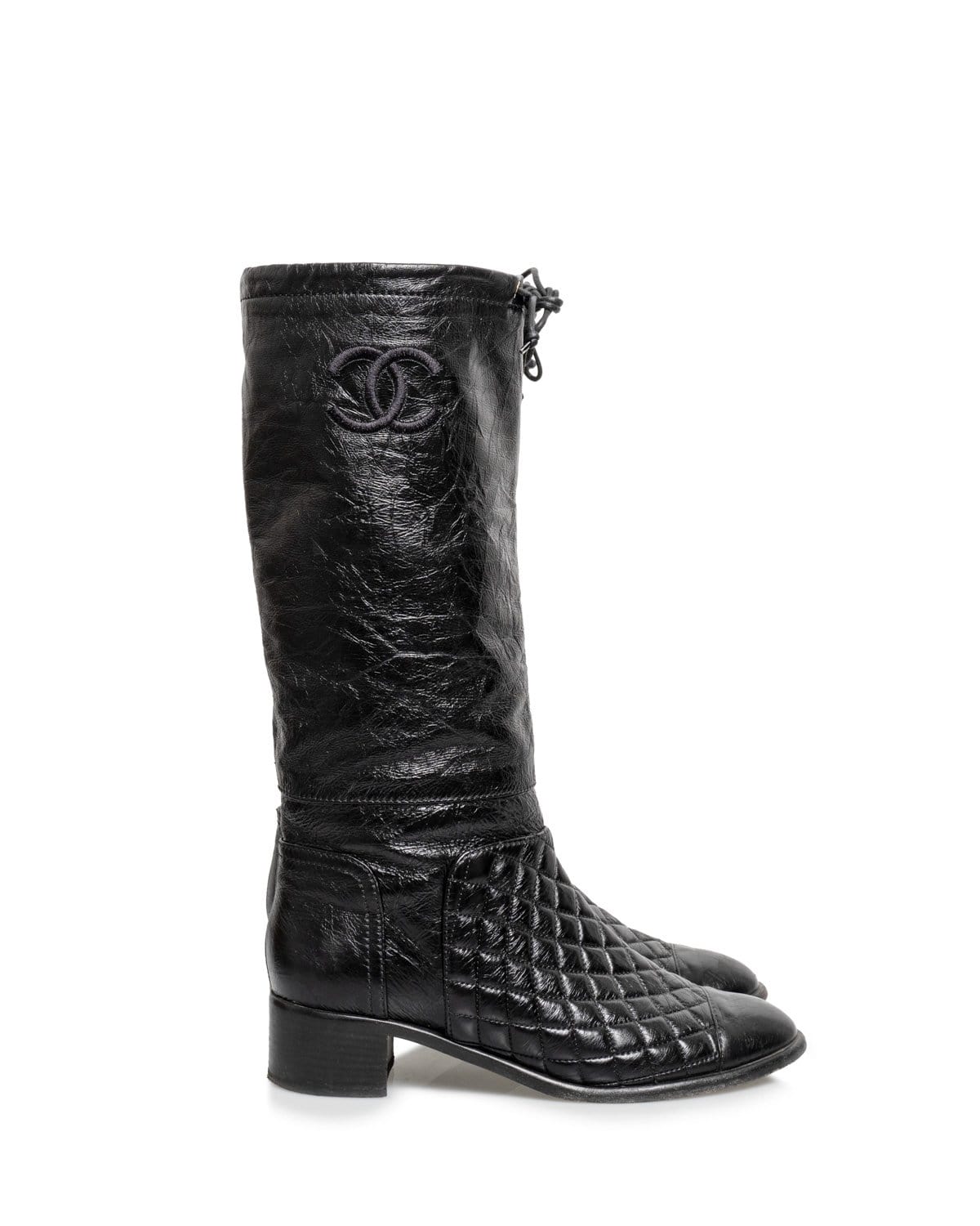 Chanel Chanel Boots Size 40 Patent - ADL1596