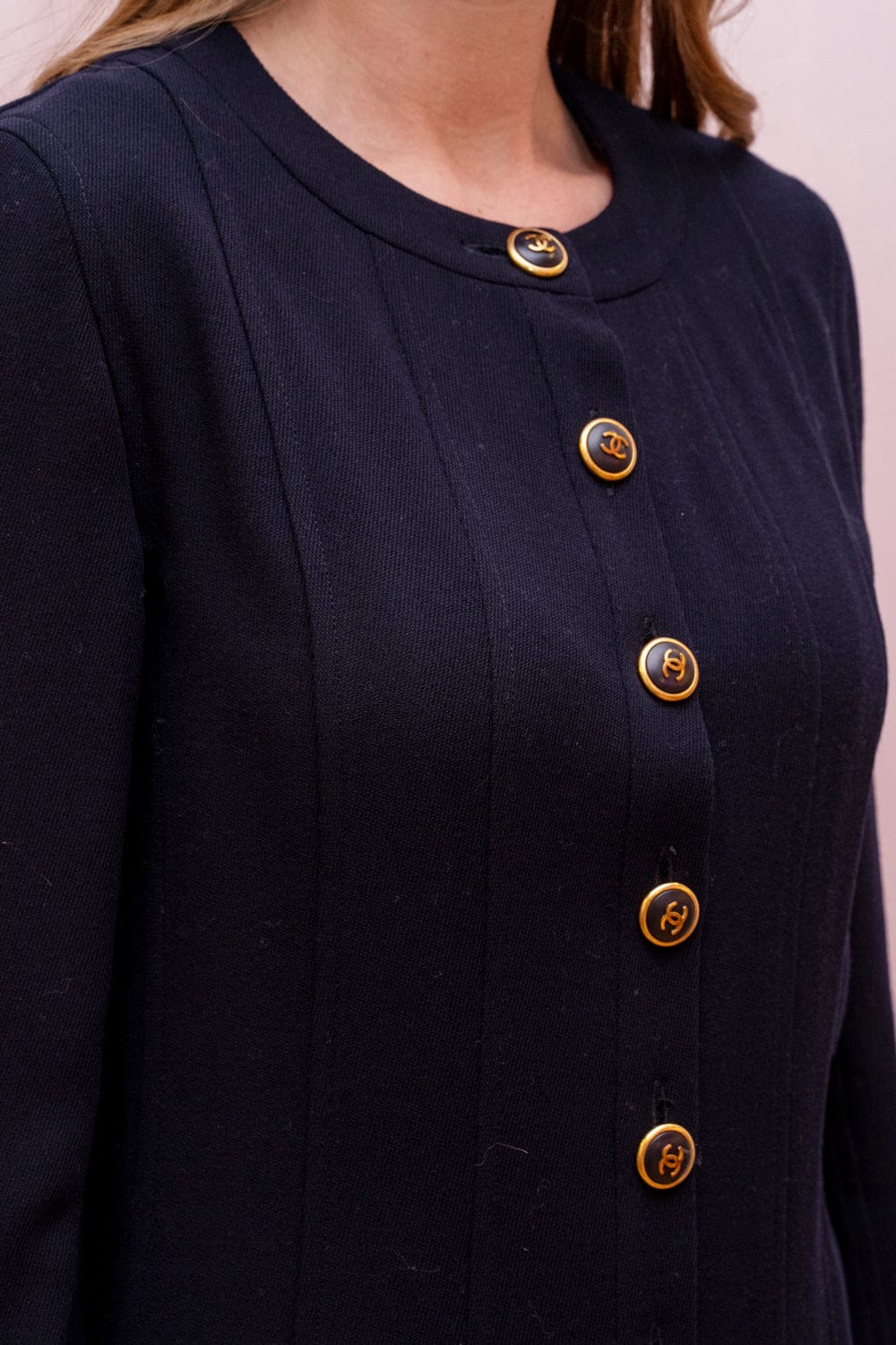 Chanel Chanel Boutique Navy CC Jacket - ASL2753