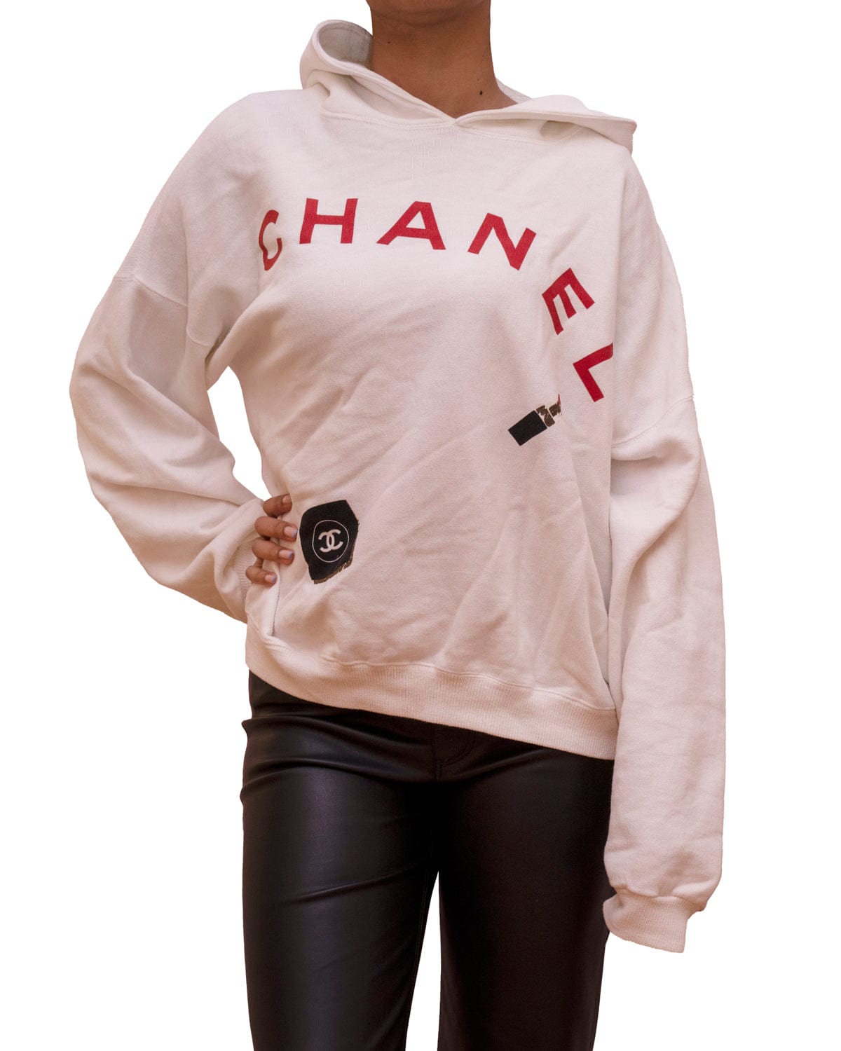 Chanel Chanel Boutique White Hooded Logo Sweatshirt - ASL2312