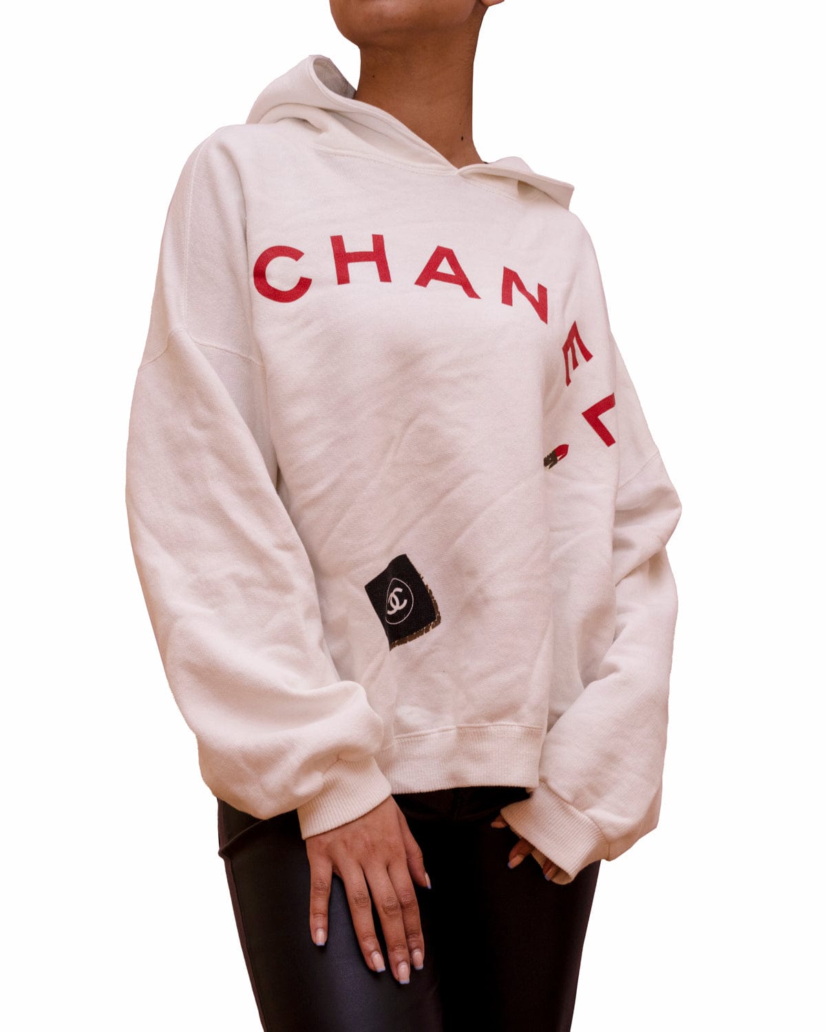 Chanel Chanel Boutique White Hooded Logo Sweatshirt - ASL2312