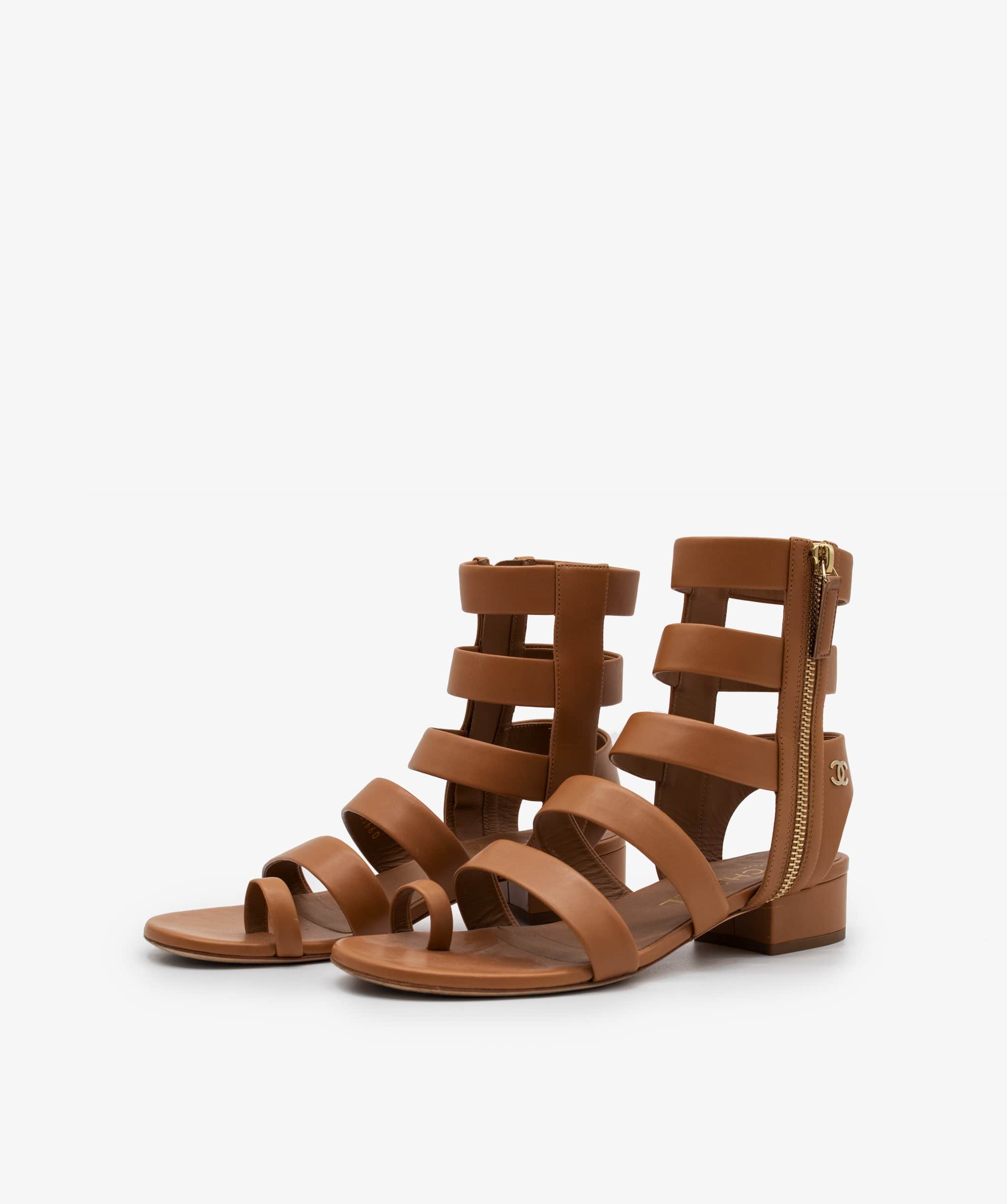 Chanel Chanel Brown Gladiators RJL1154