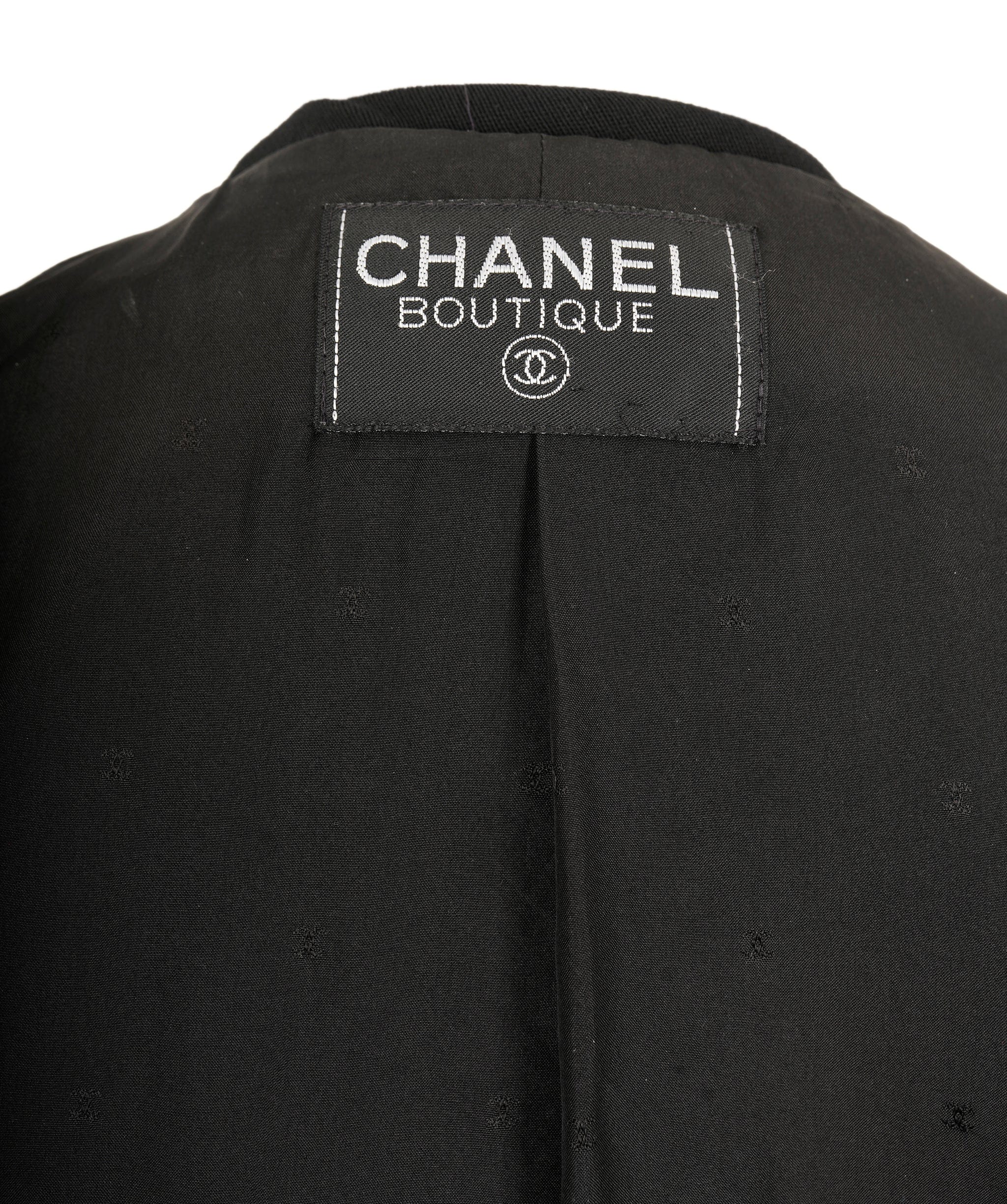 Chanel Chanel CC Button Blazer Jacket Black ASL7146