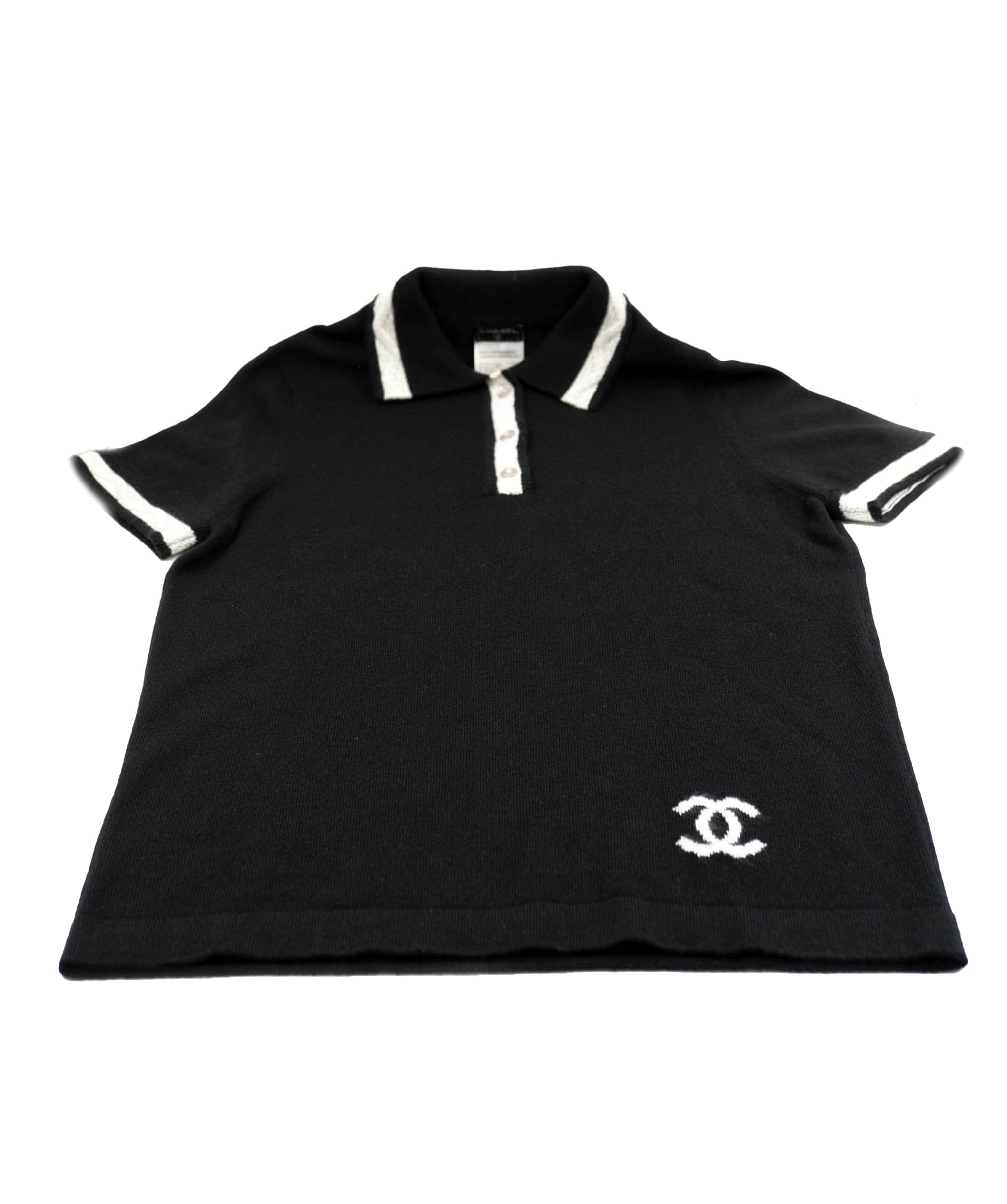 Chanel Chanel CC Cashmere Polo Black ASL4874