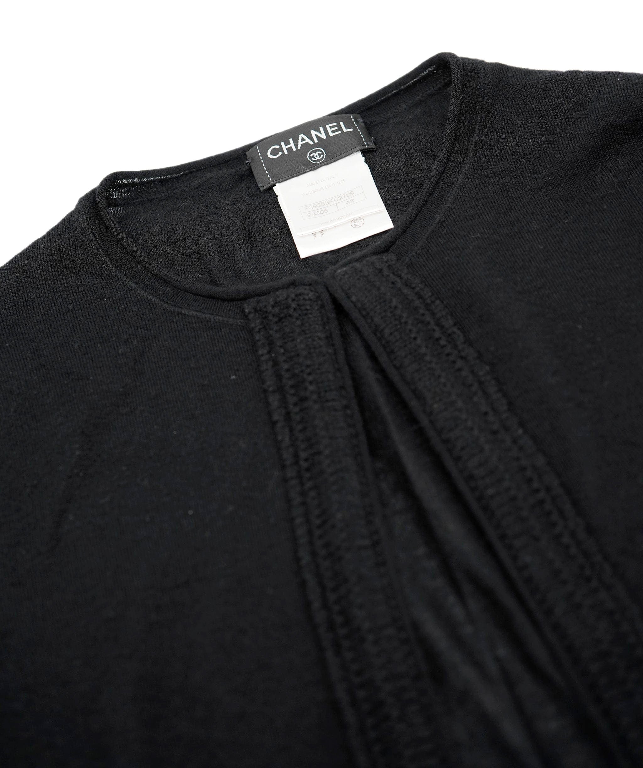 Chanel Chanel CC sleeve cashmere Cardigan black  ASL5765