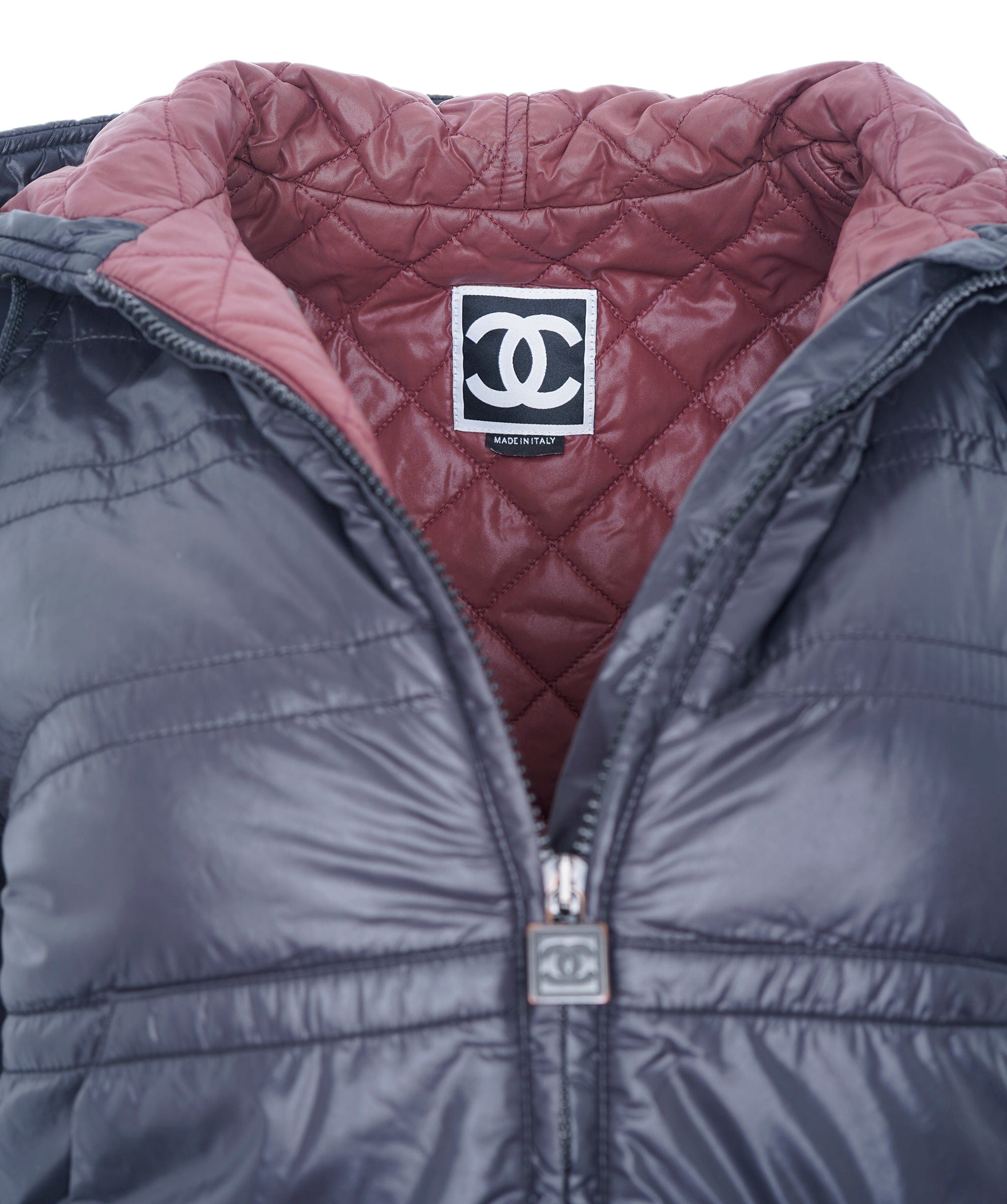 Chanel Chanel CC Sleeve Puffer Jacket Black ASL6978