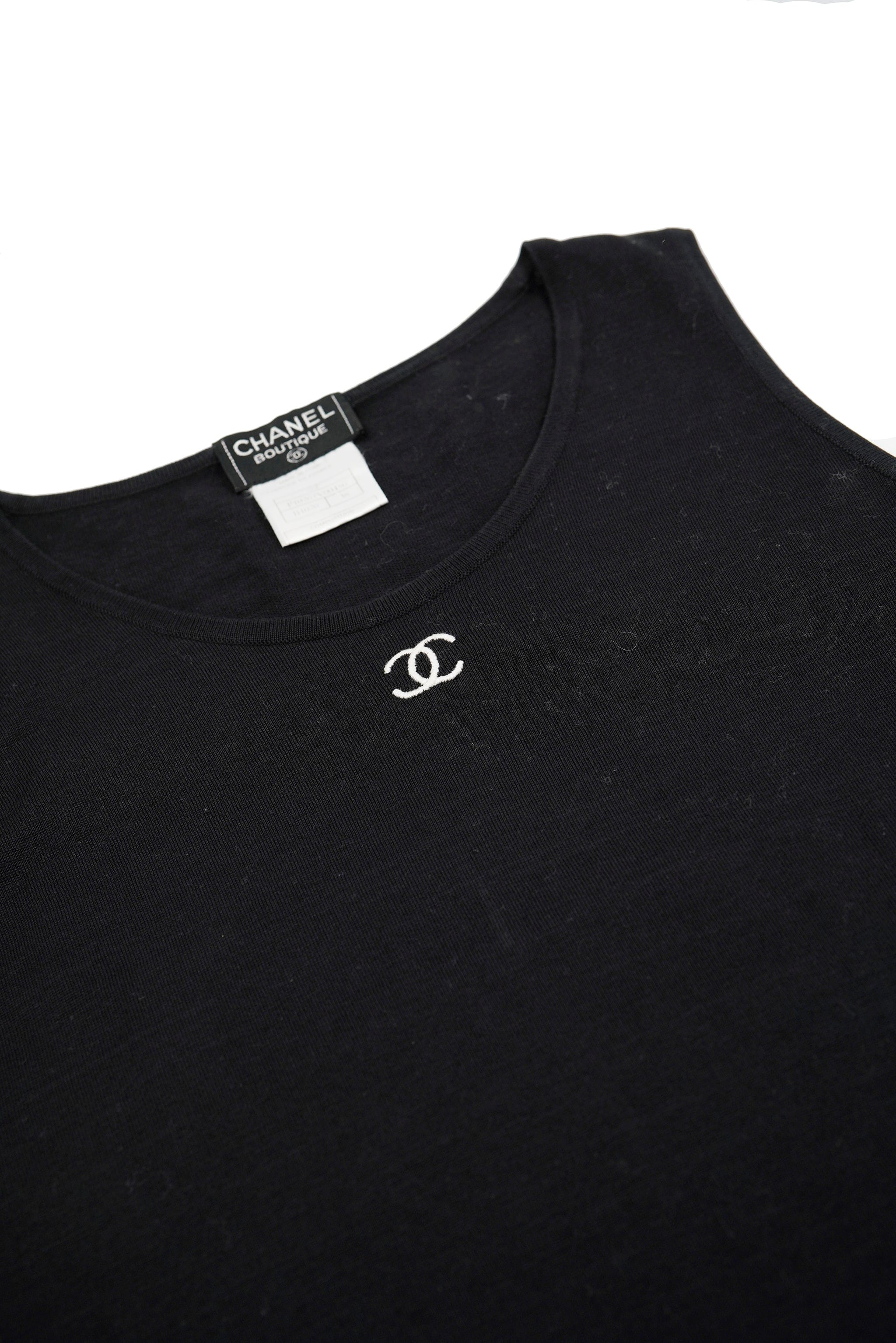 Chanel Chanel CC Summer Knit Tank Black ASL5444