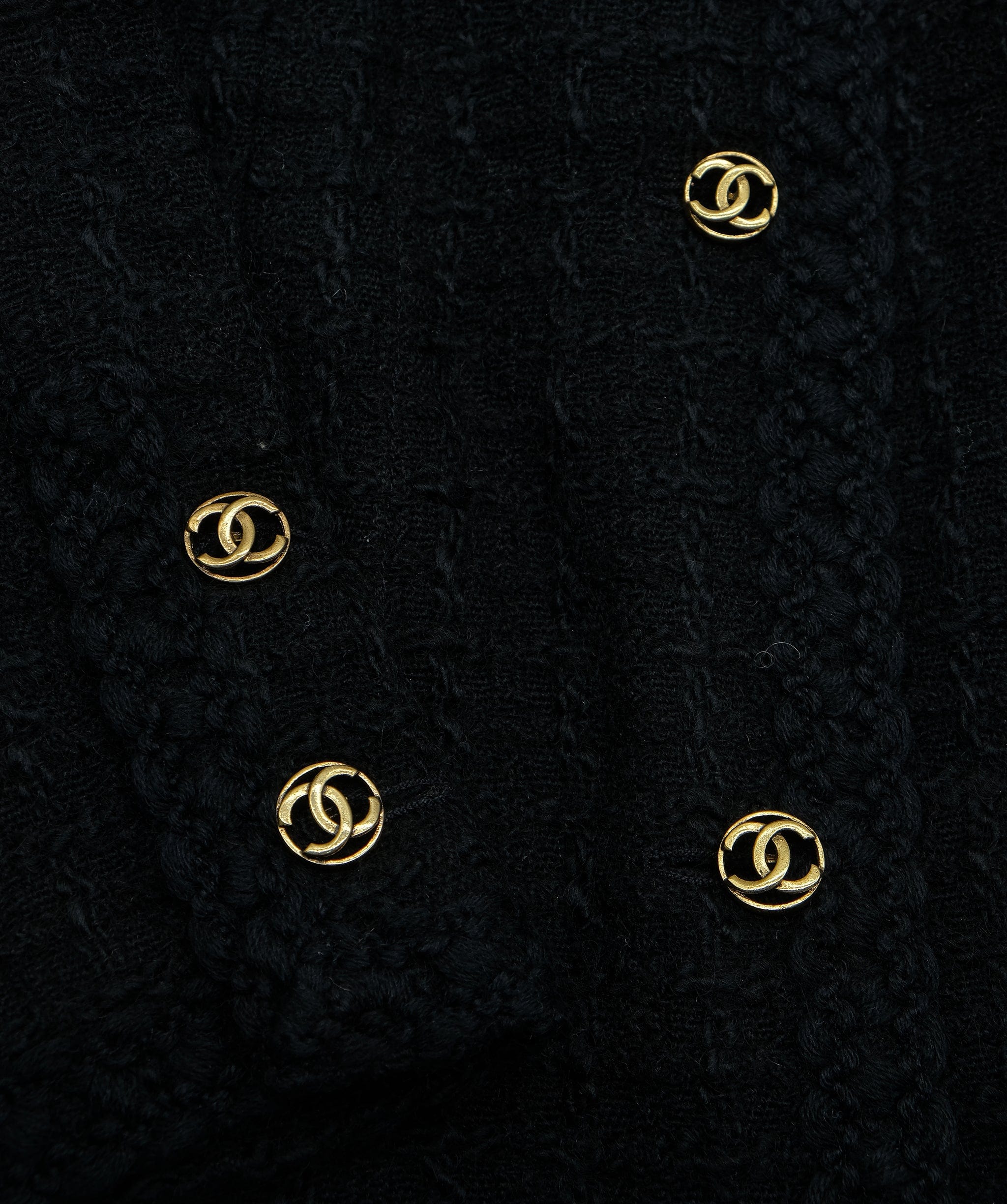 Chanel Chanel Collarless Jacket Black #44 ASL7446