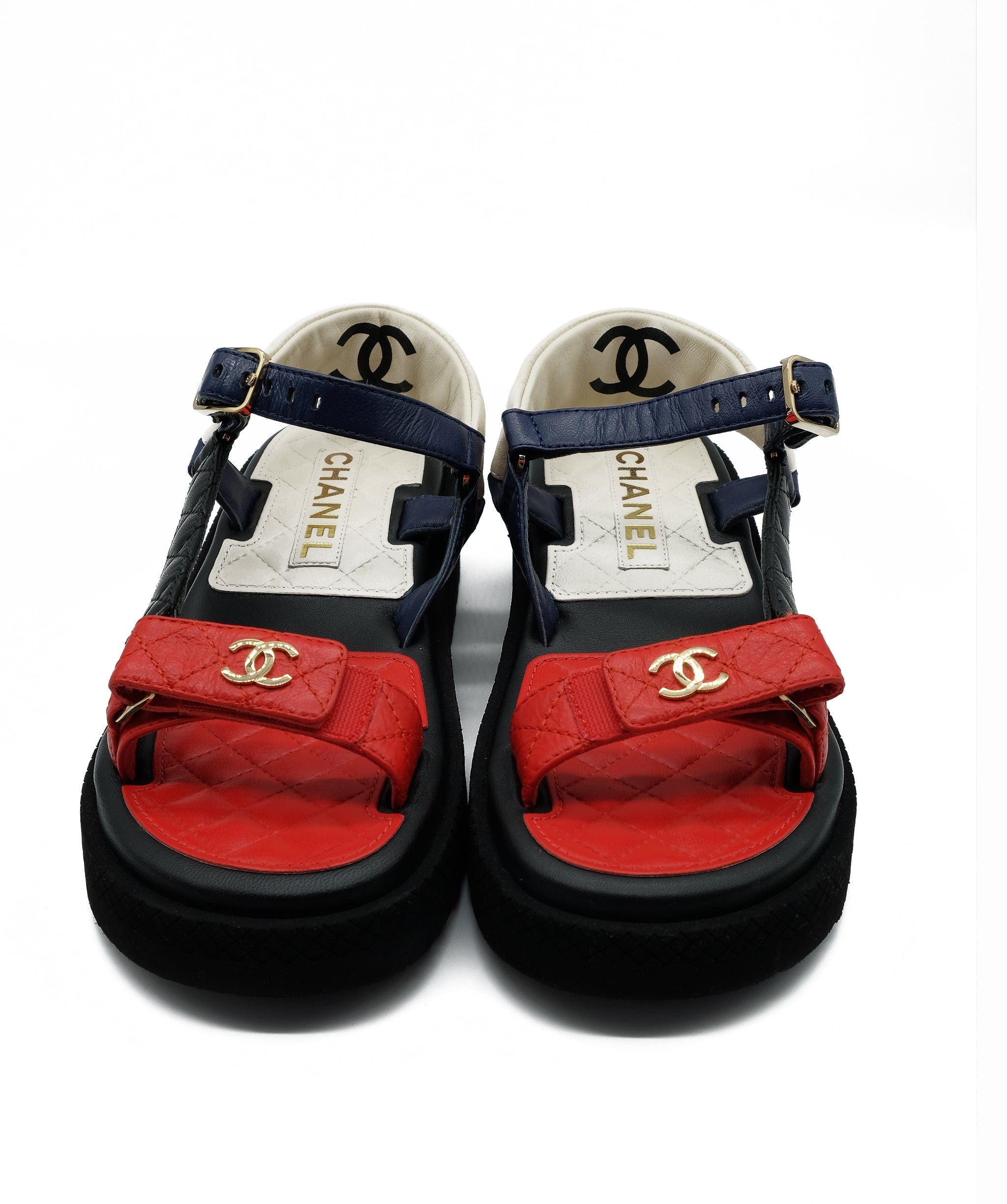 Chanel Chanel Daddy Sandals 37.5 RJC2172