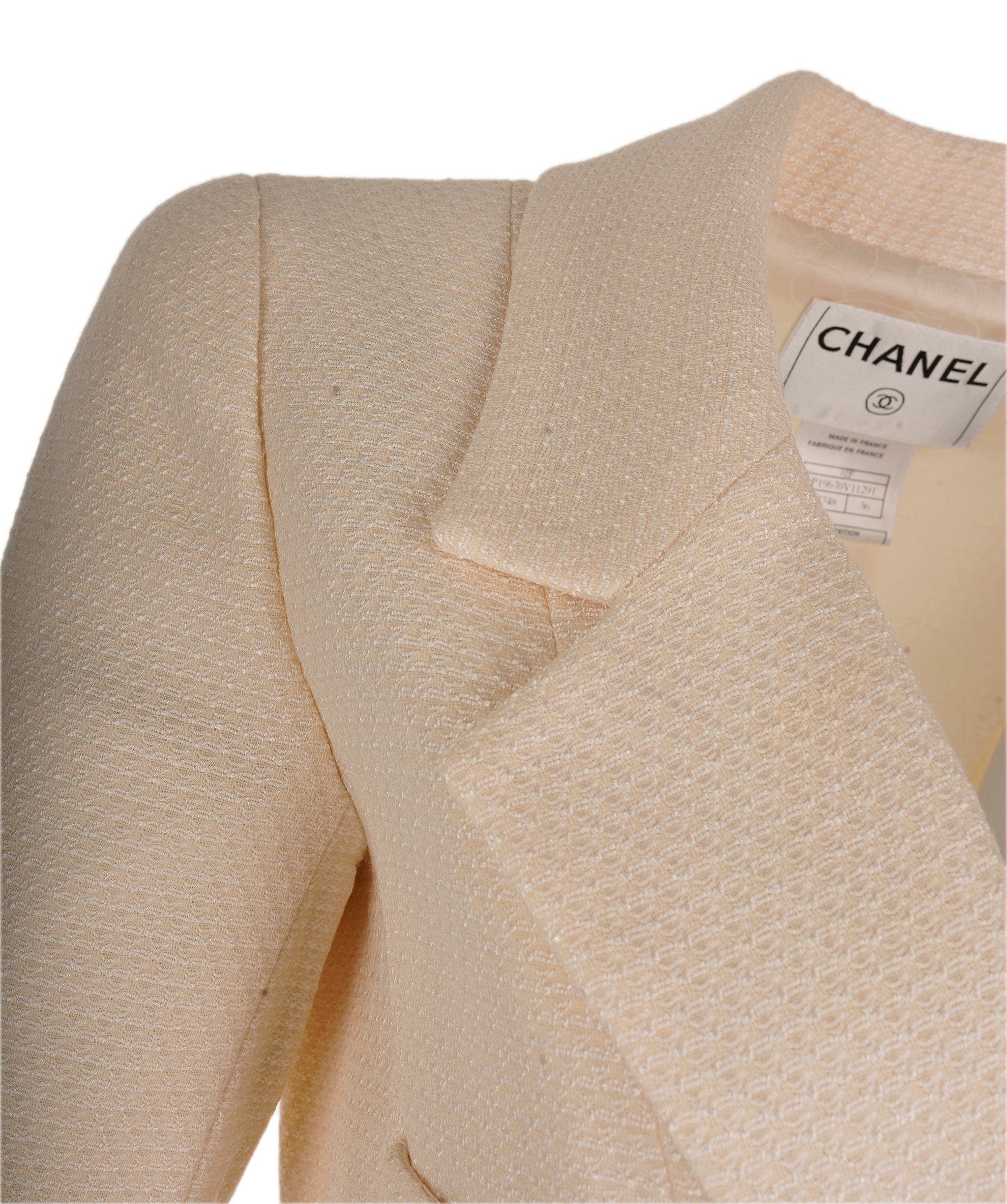 Chanel Chanel Half Zip Jacket Ivory ASL5141