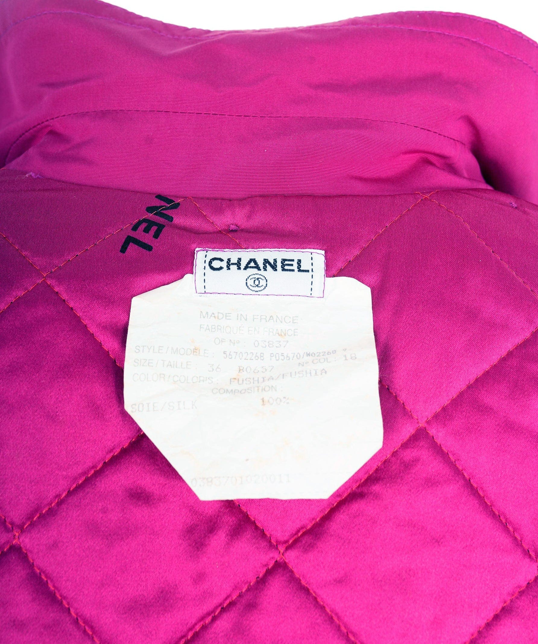 Chanel Chanel Hooded Full Zip Jacket Pink ASL7172