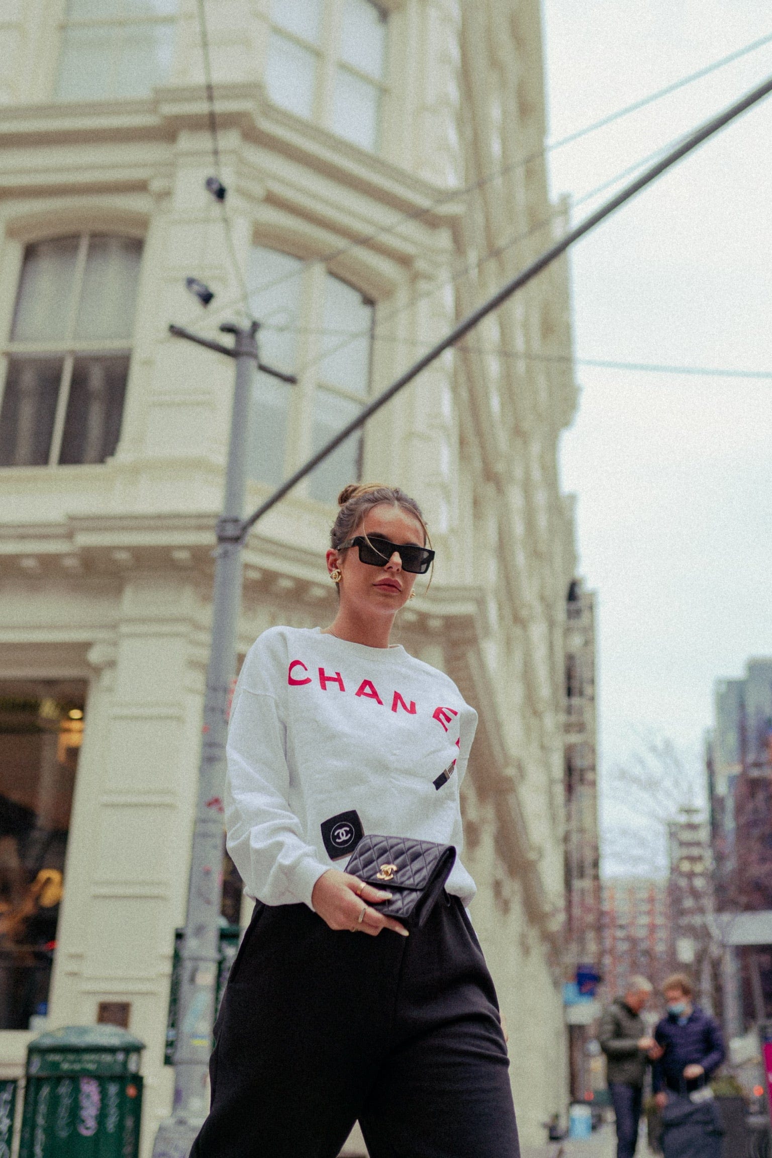 Chanel Chanel Lip stick Logo Sweatshirt White ASL3377