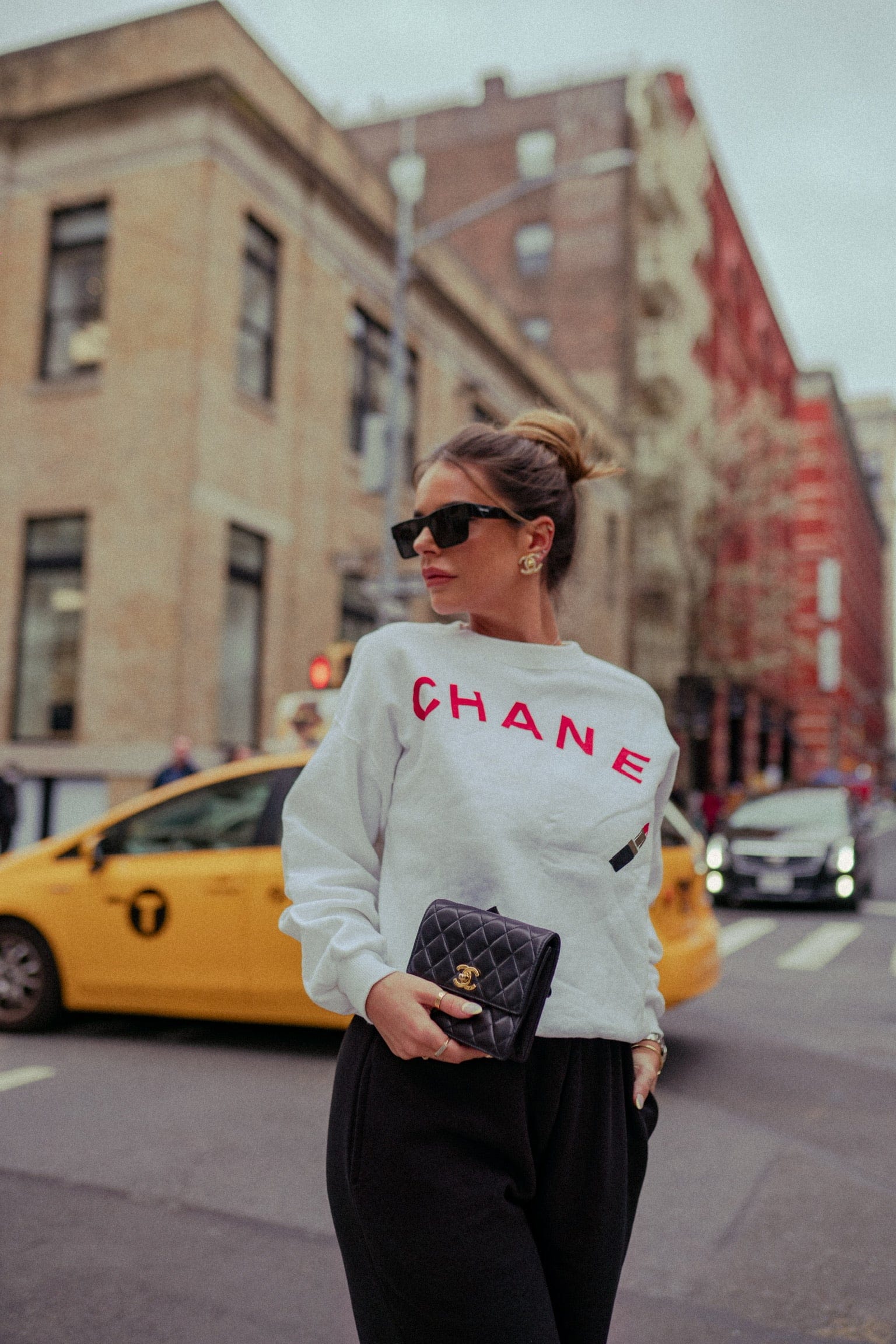 Chanel Chanel Lip stick Logo Sweatshirt White ASL3377