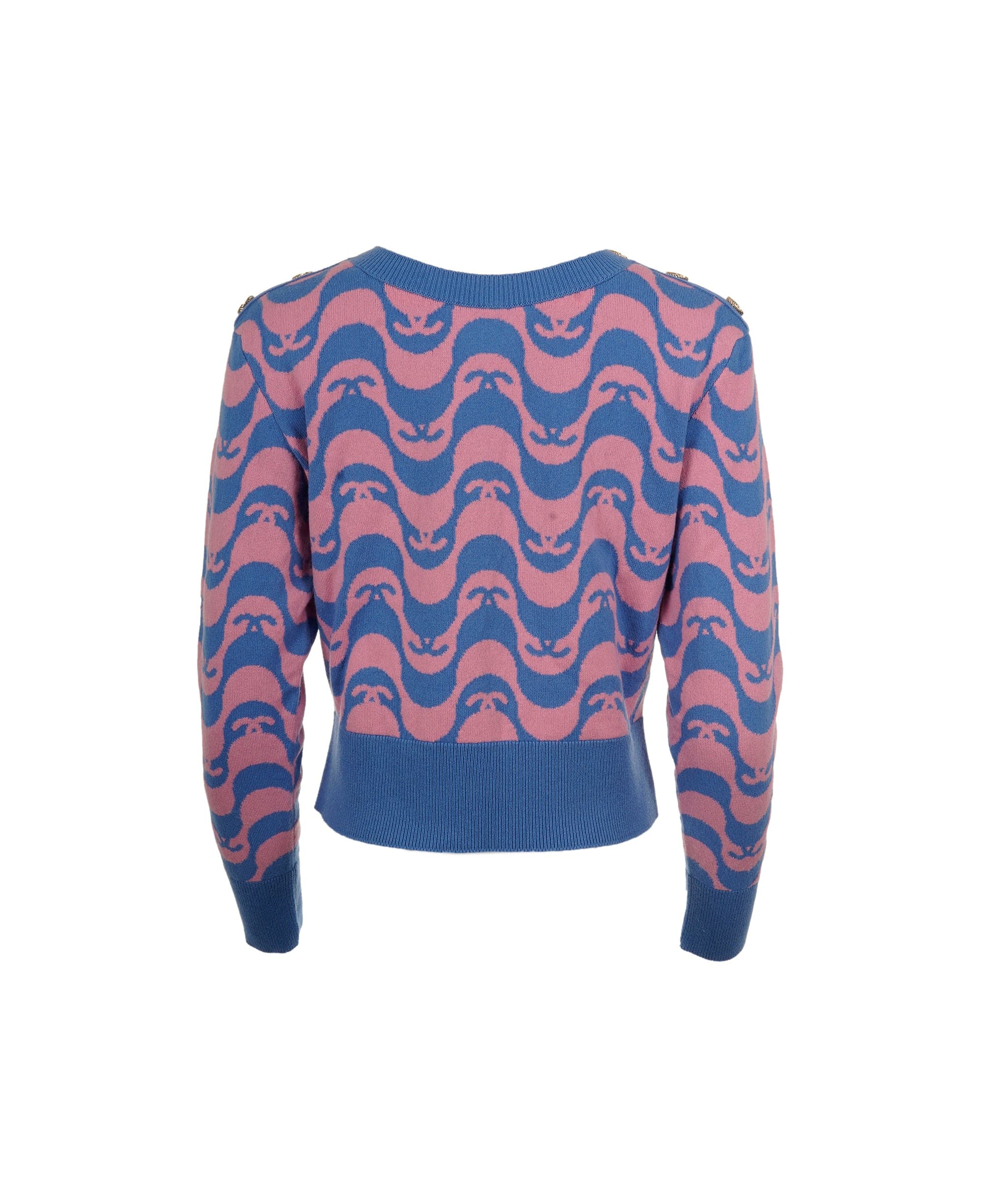 Chanel Chanel Paris Rio pullover pink blue ASL6508