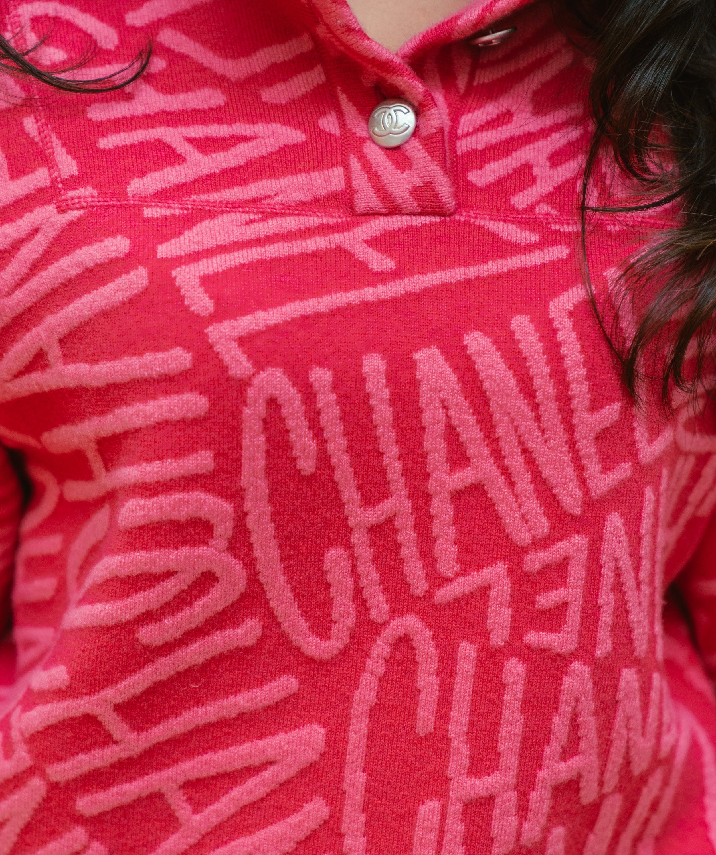 Chanel Chanel pink sweater FR38 ASL3825