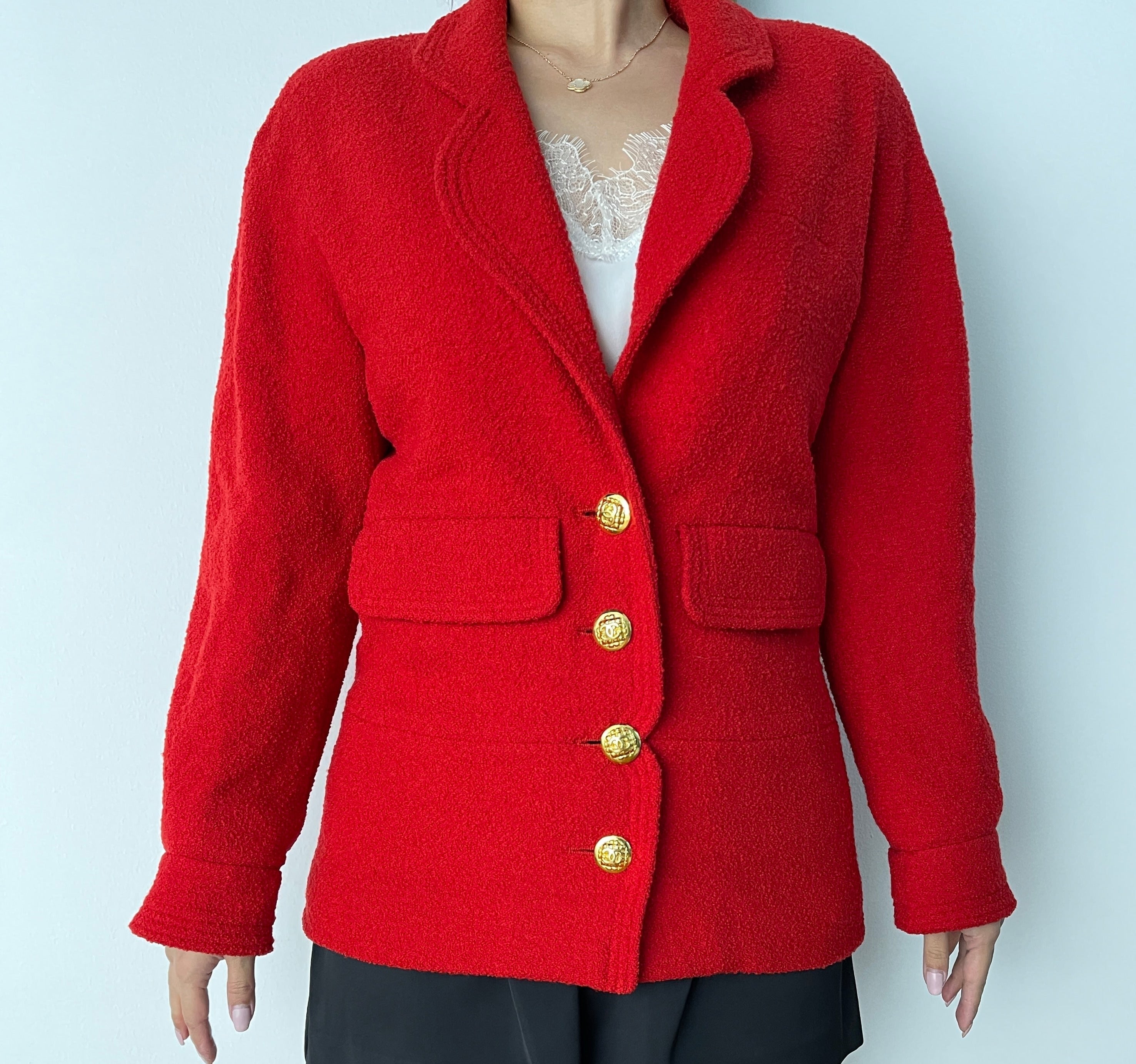 Chanel Chanel Red Blazer 36 - AWL3459