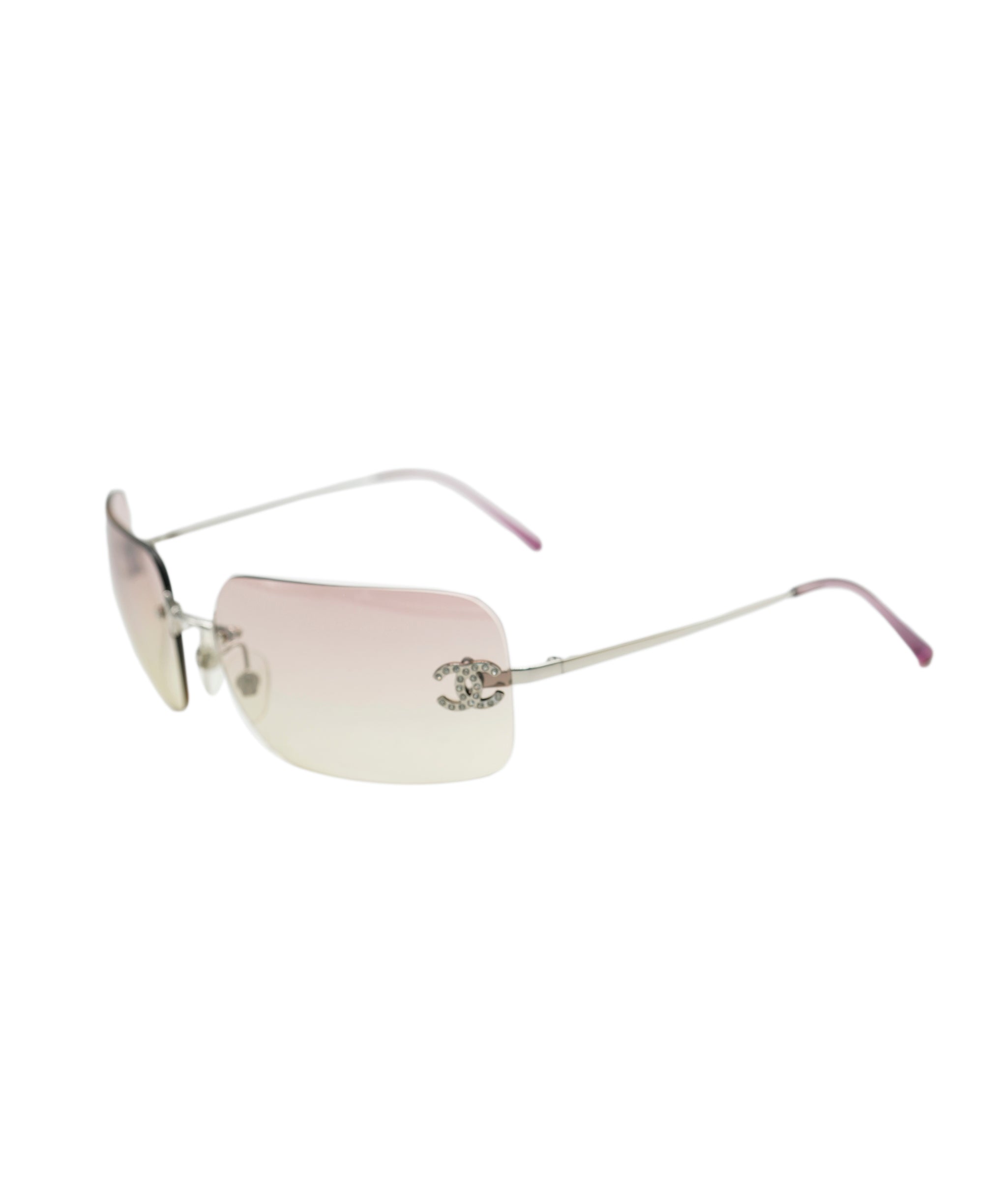 Chanel Chanel Rhinestone Sunglass Pink ASL7138