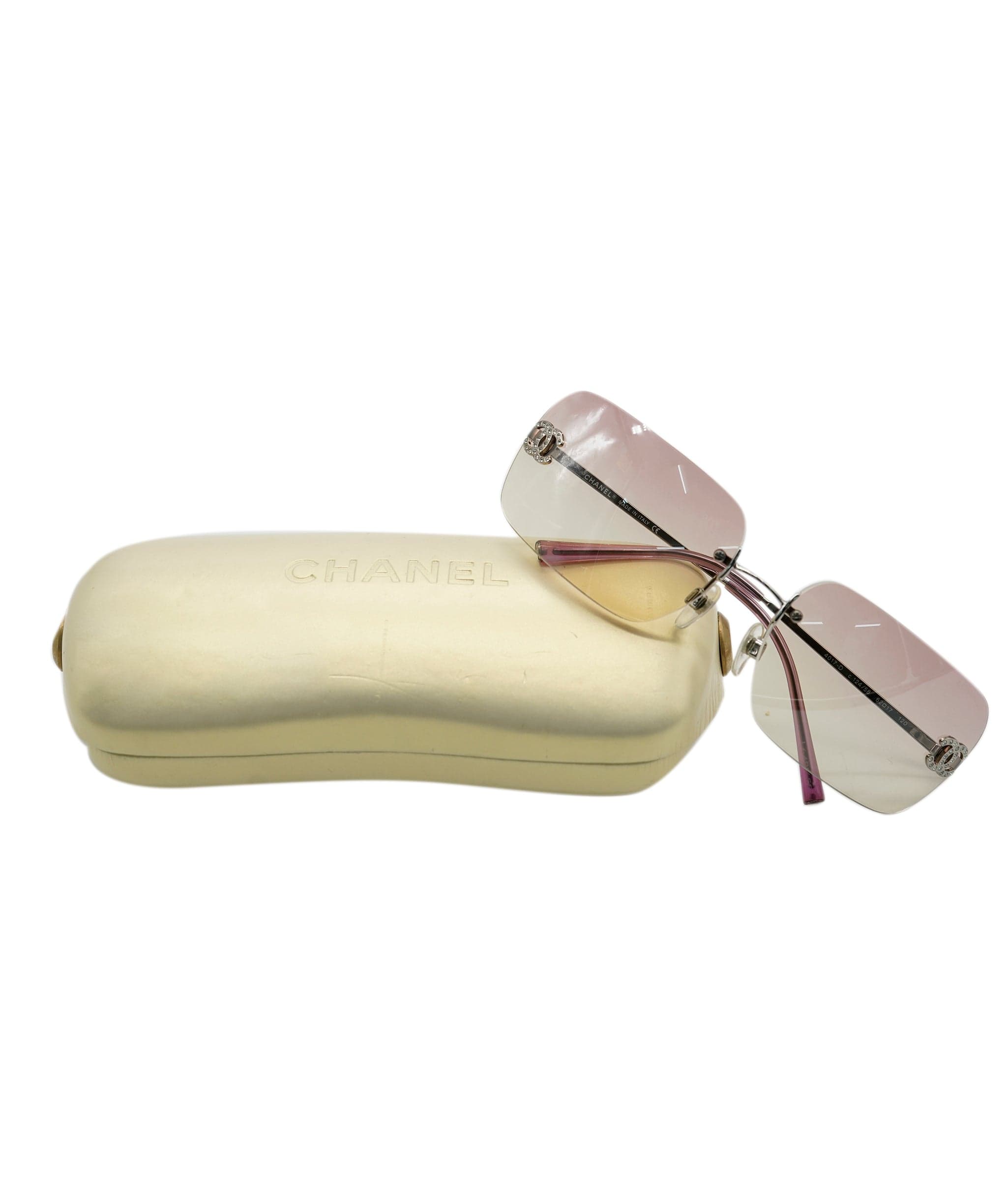 Chanel Chanel Rhinestone Sunglass Pink ASL7138