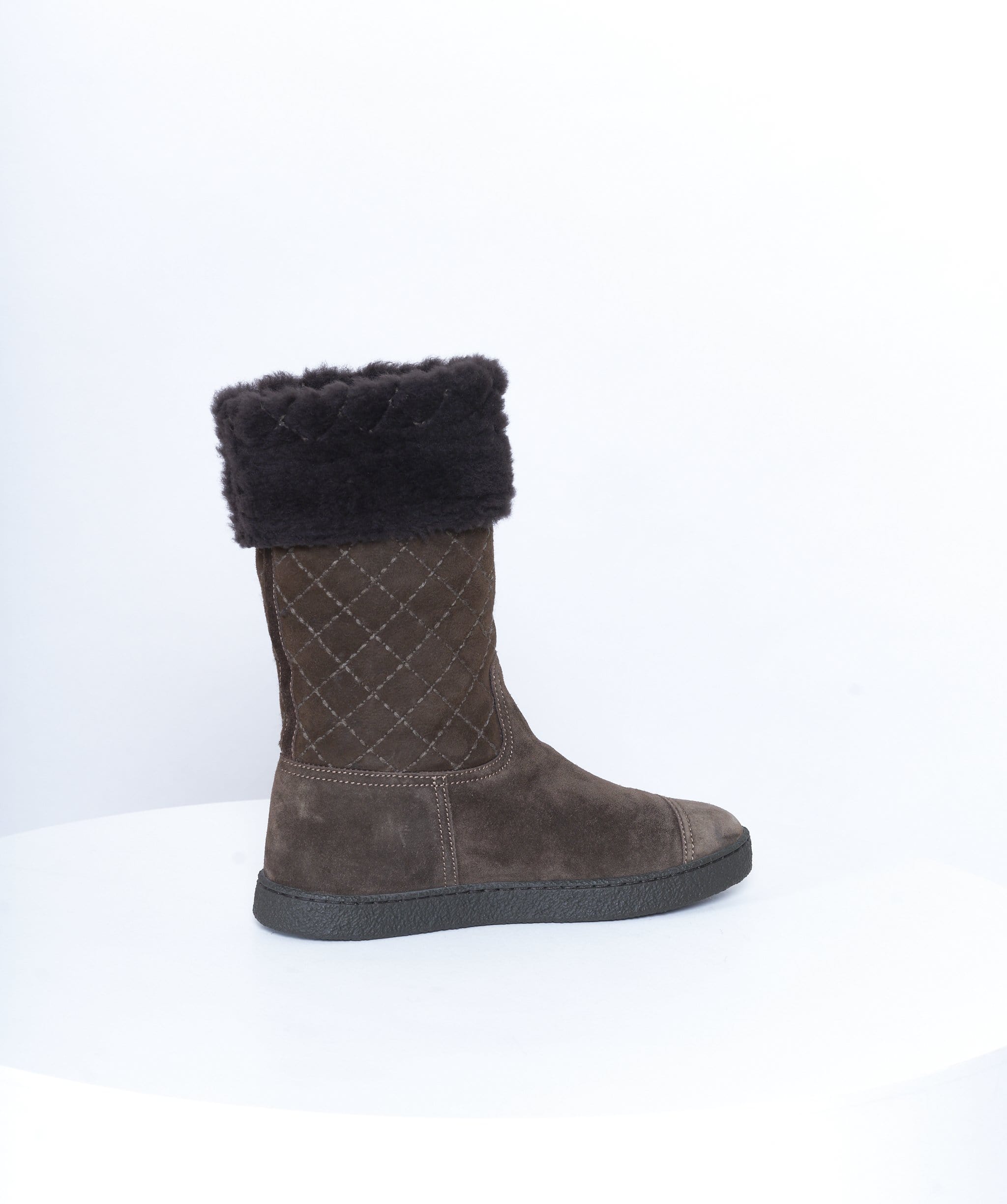 Chanel Chanel Shearling Boots Size 37