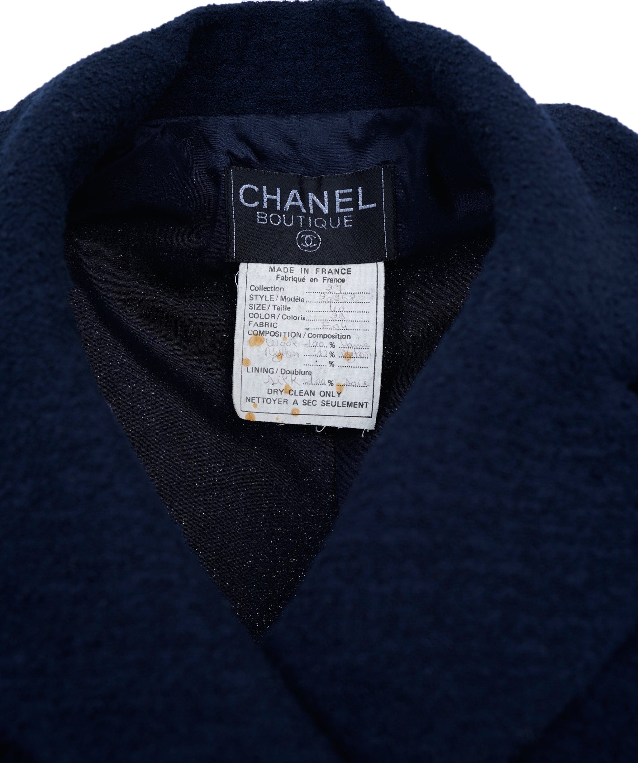 Chanel Chanel Skirt Suit Navy ASL7174