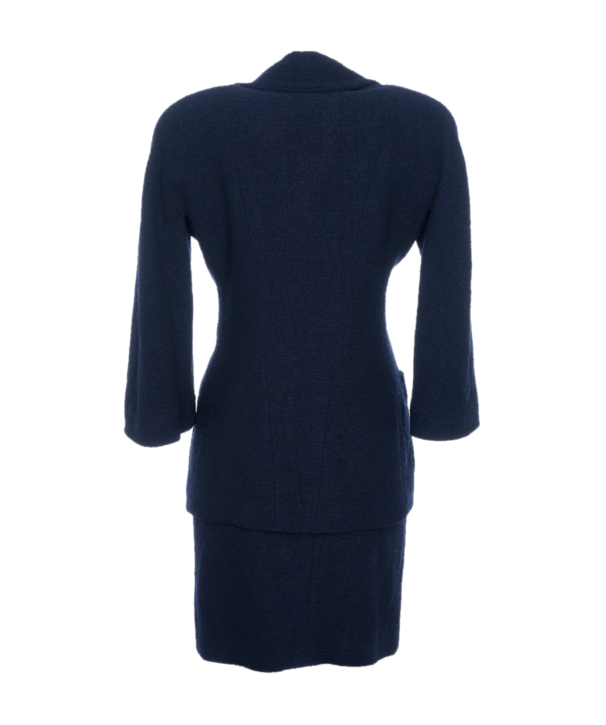 Chanel Chanel Skirt Suit Navy ASL7174