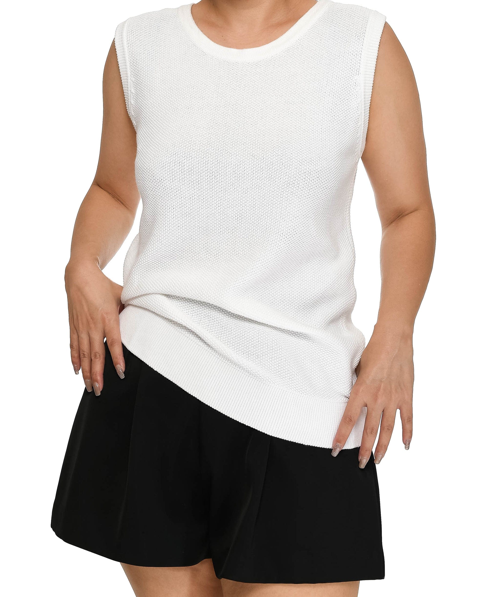 Chanel Chanel Sleeveless Top White ASL3801