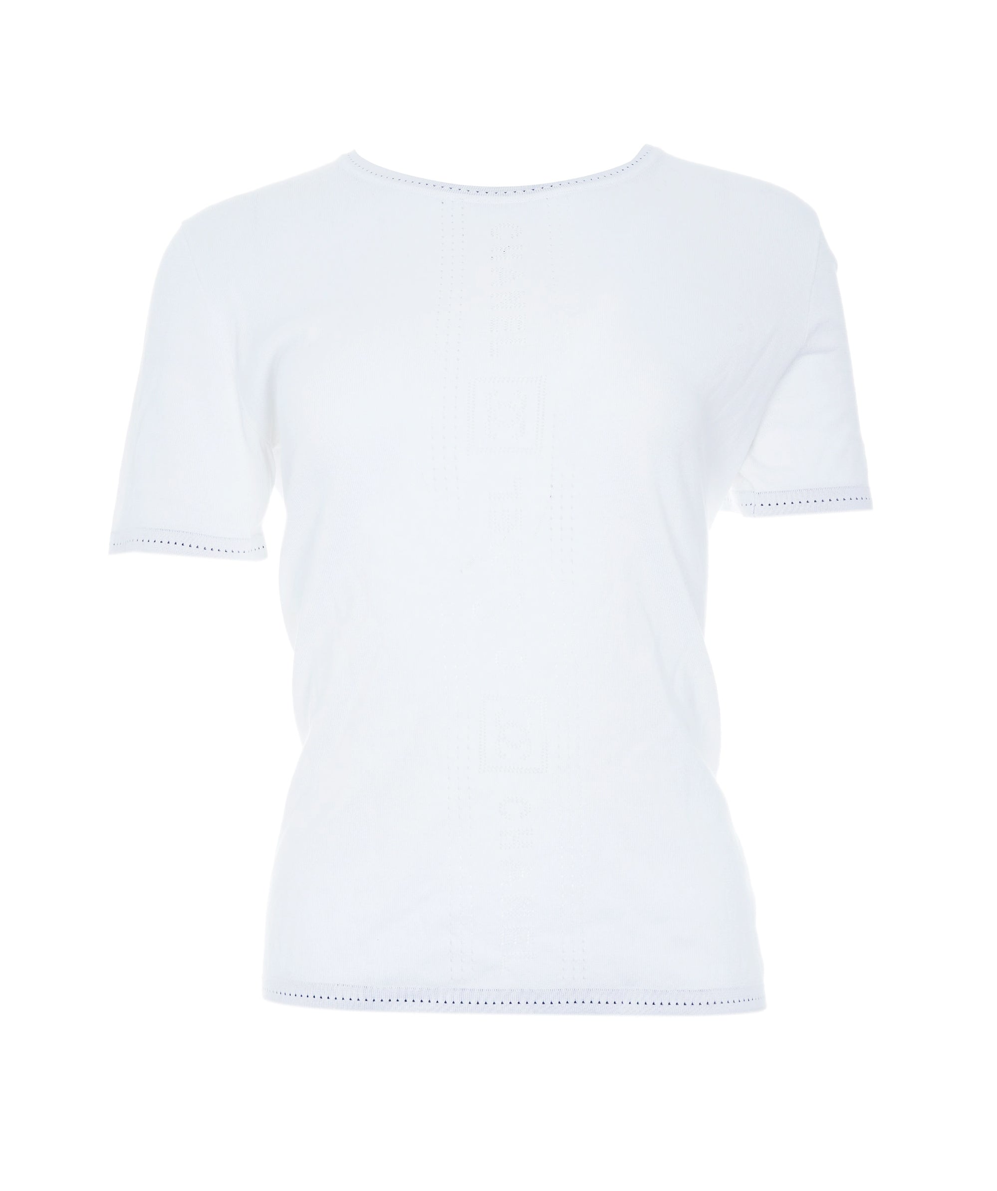 Chanel Chanel Sport Logo Knit Top White ASL6980