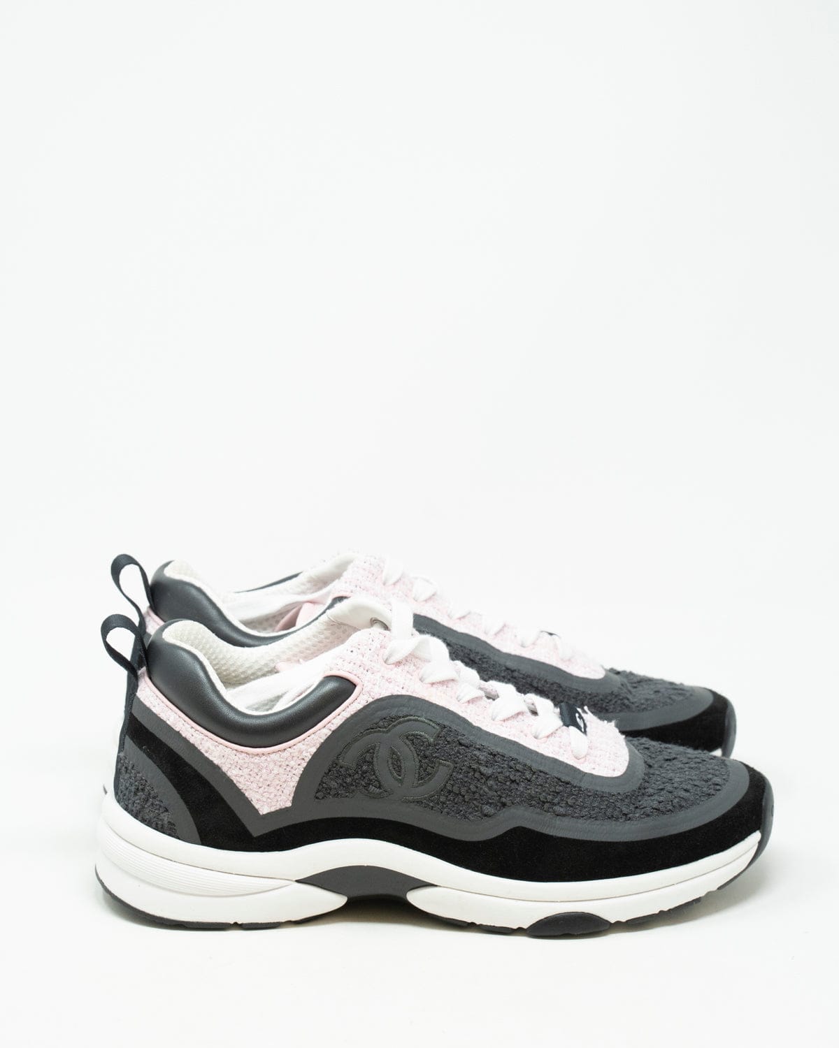 Chanel Chanel trainers black, pink and white size 38.5 RJL1345