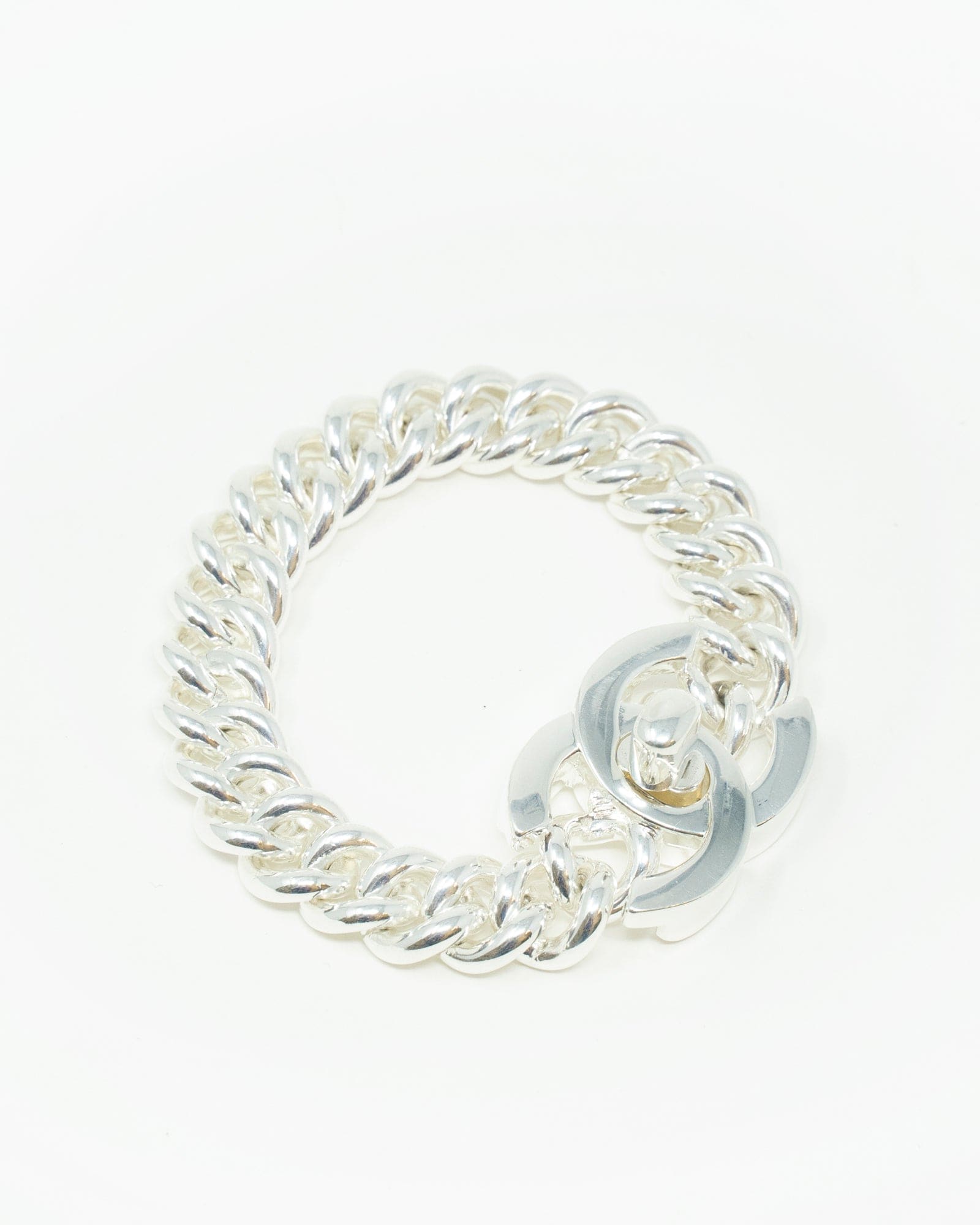 Chanel Chanel turnstile lock bracelet SILVER - AWL3467