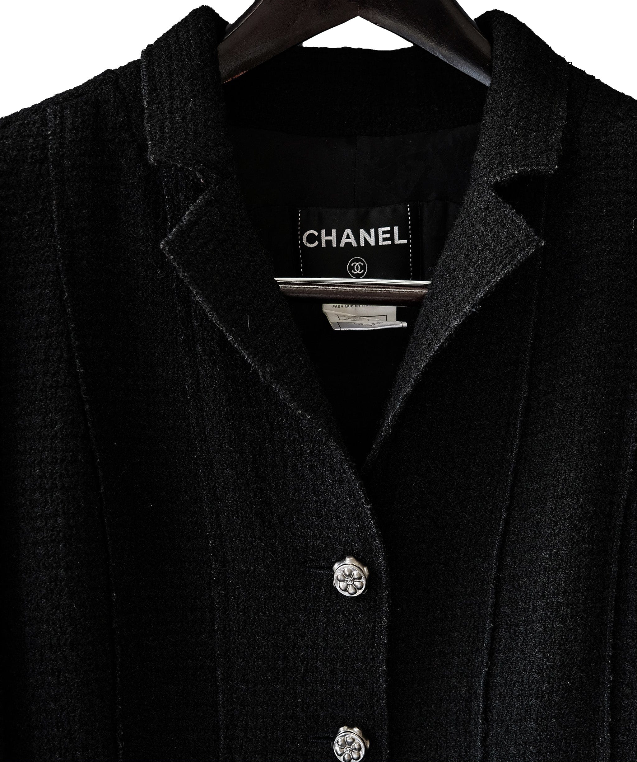 Chanel Chanel Tweed Black Jacket