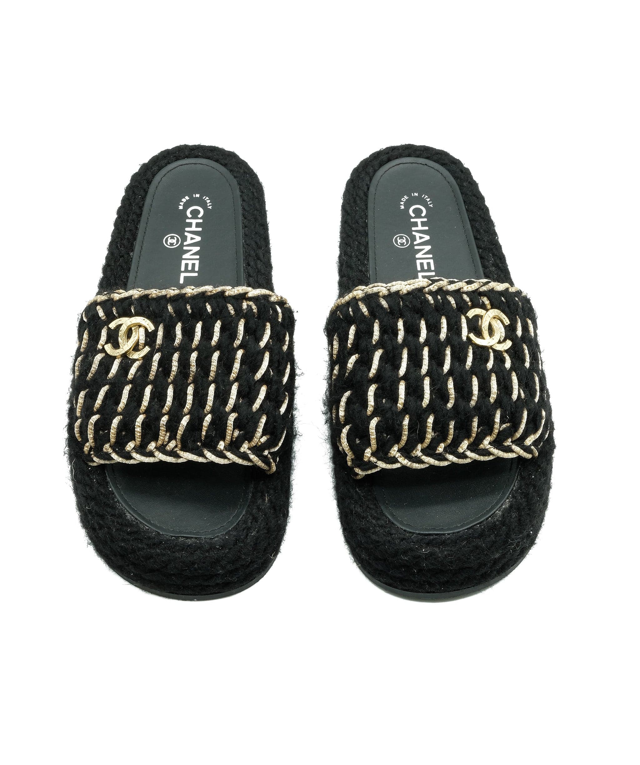 Chanel Chanel Tweed Slides 39C RJC1288