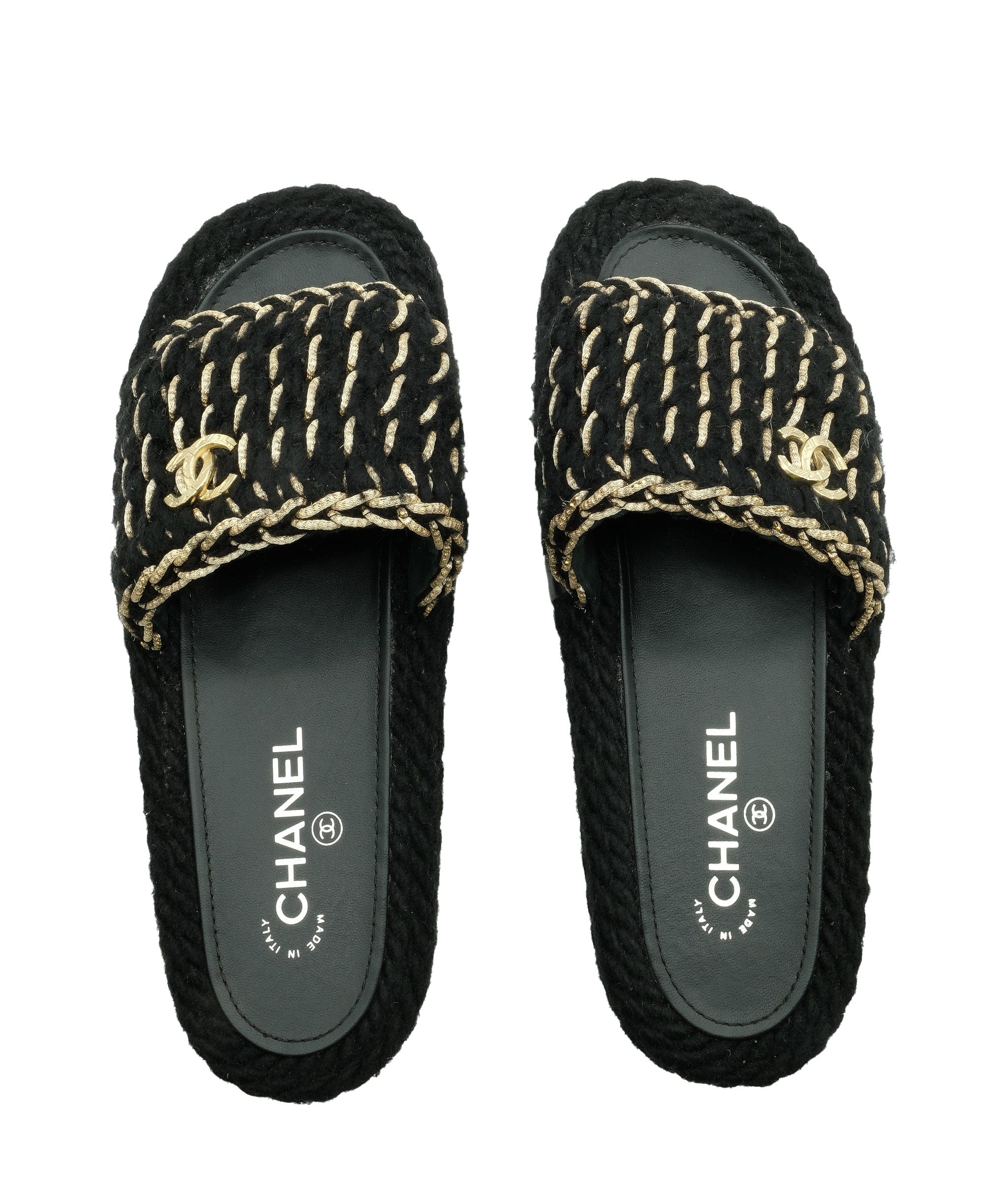 Chanel Chanel Tweed Slides 39C RJC1288