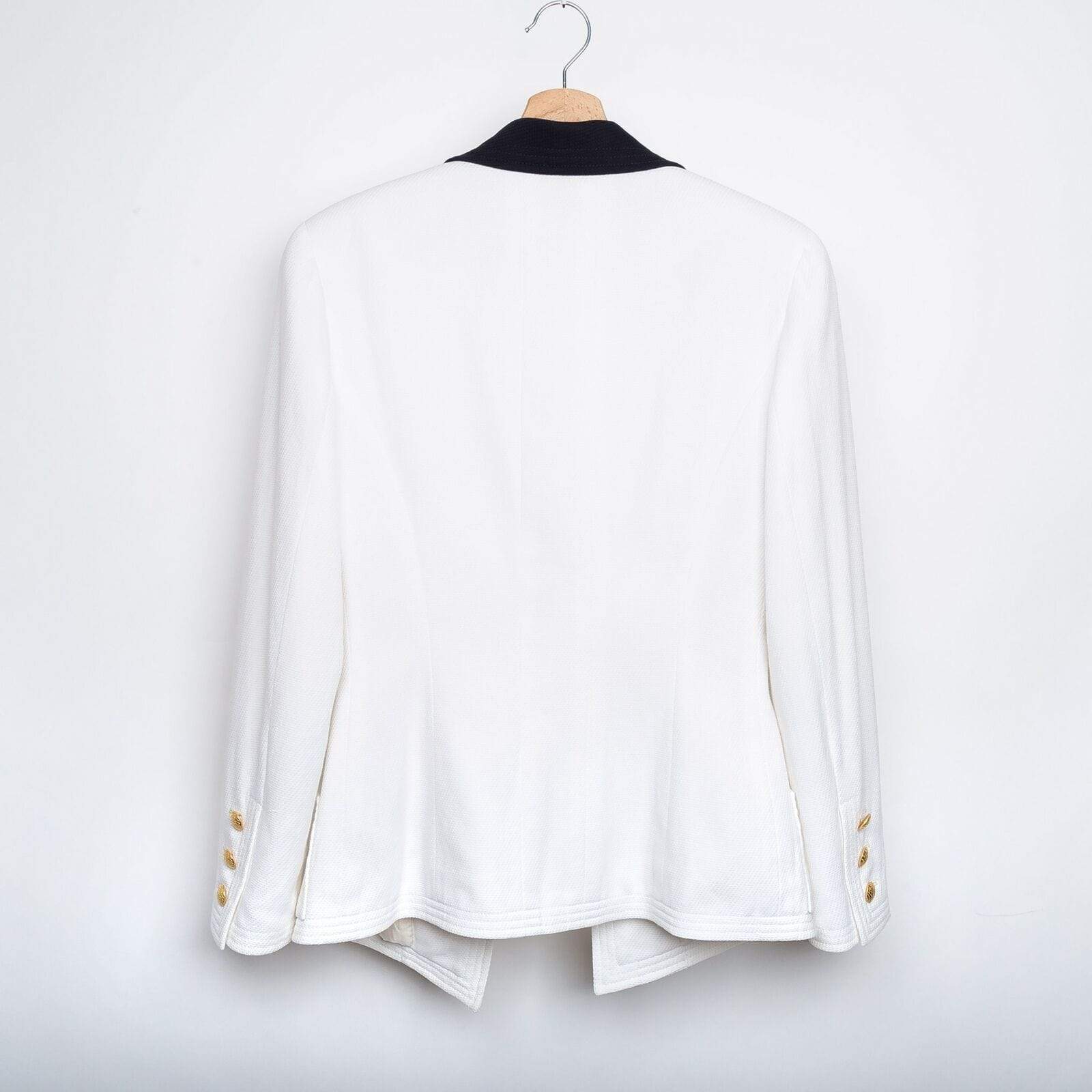 Chanel Chanel White Cotton Blazer