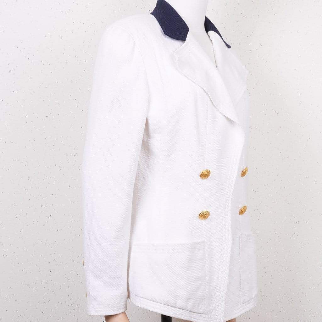 Chanel Chanel White Cotton Blazer