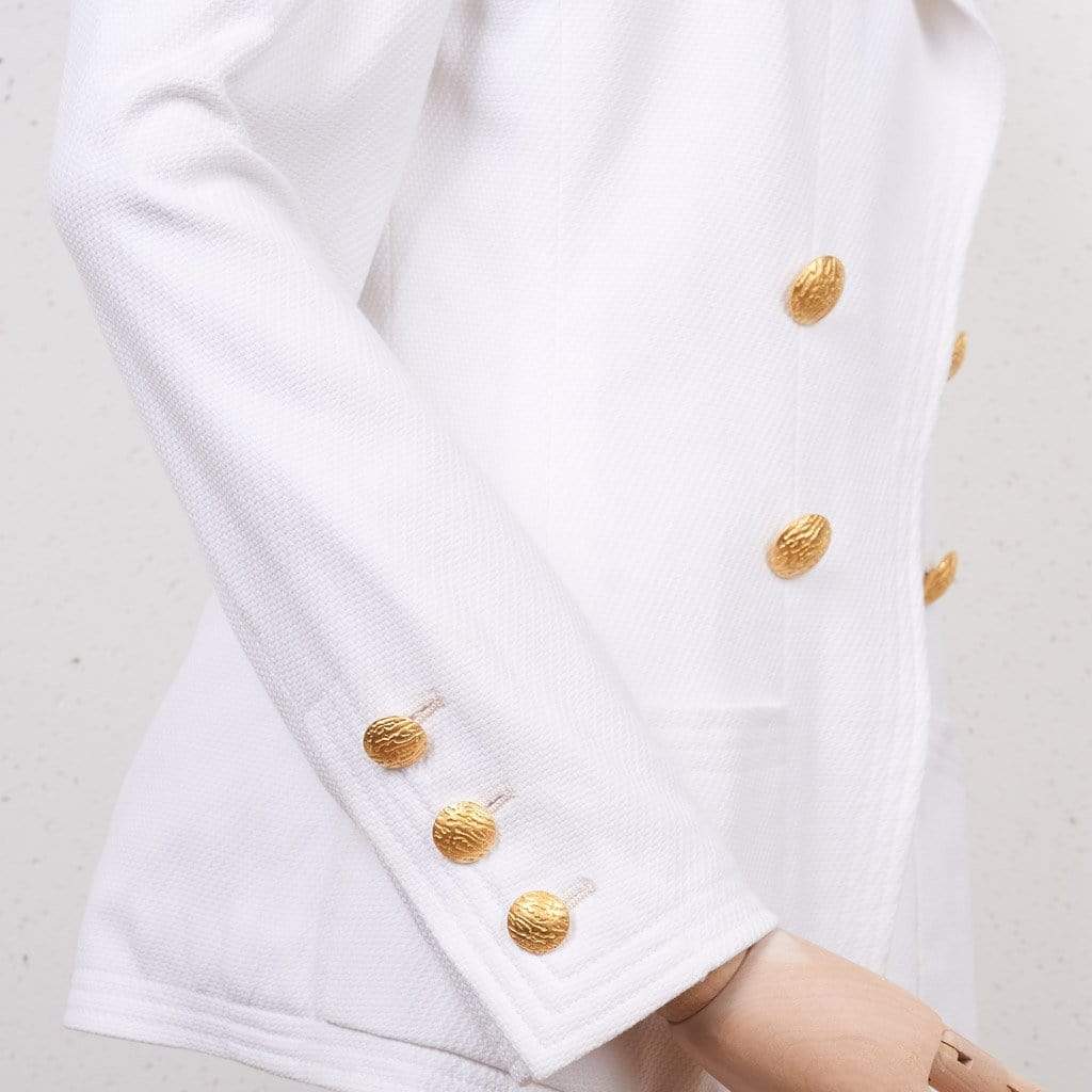 Chanel Chanel White Cotton Blazer