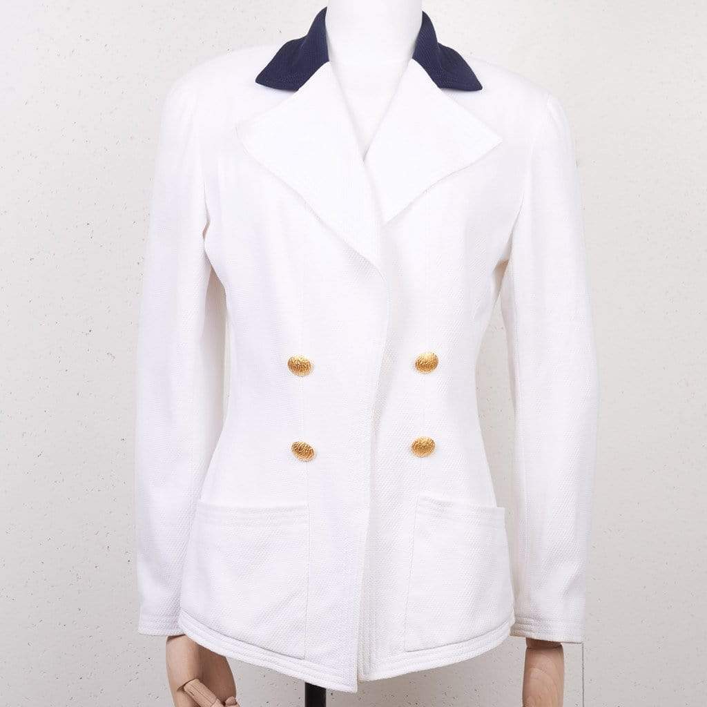 Chanel Chanel White Cotton Blazer