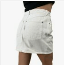 Chanel Chanel White Denim Mini Skirt ASL2809