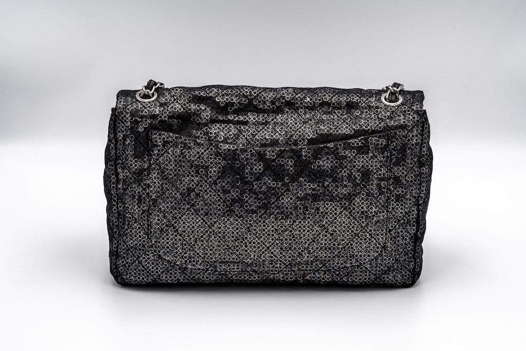 Chanel Chanel Hidden Maxi Flap Black Sequins Bag