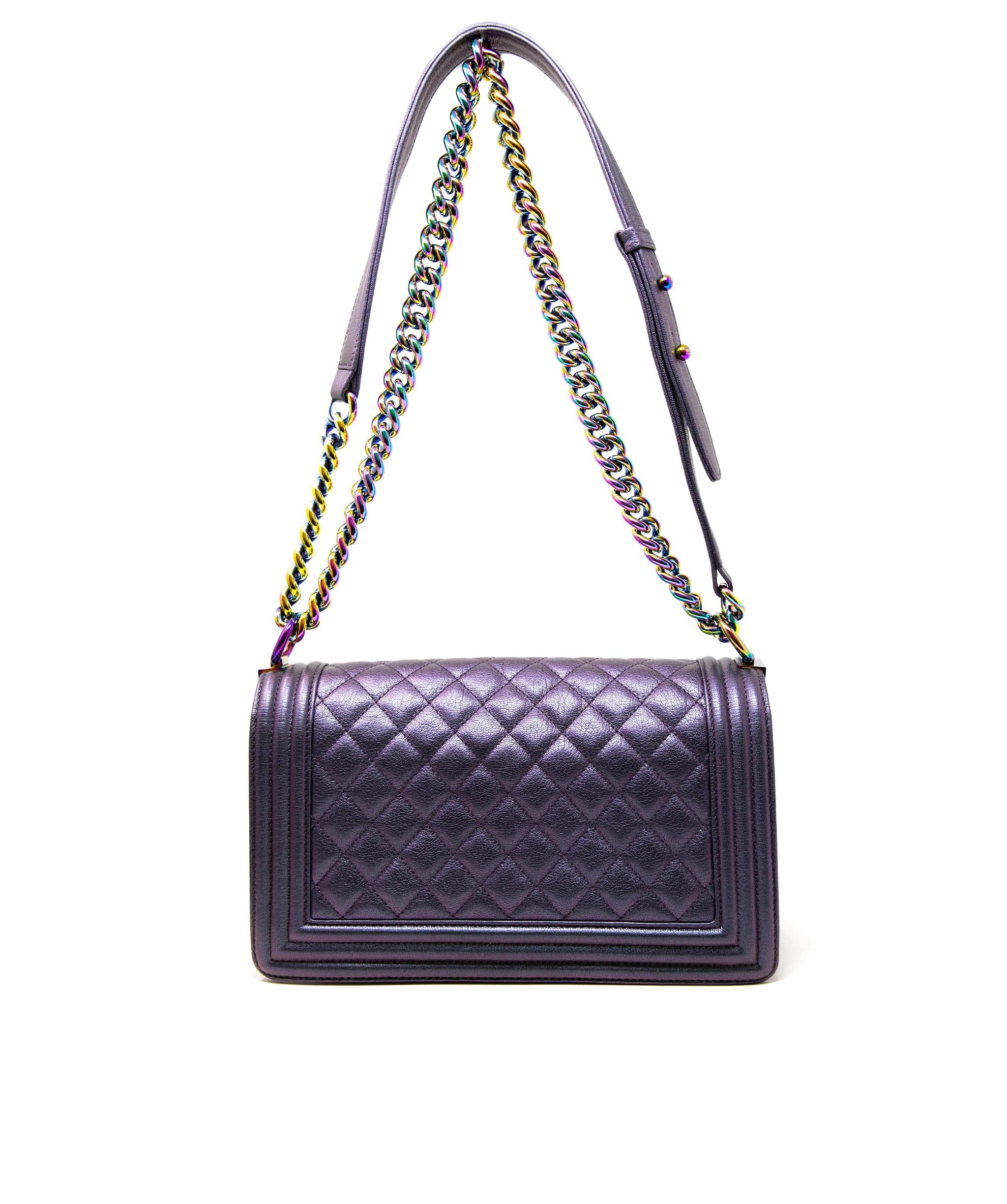 Chanel Chanel Limited Edition Medium Purple Leather Boy Bag  - AGL2186