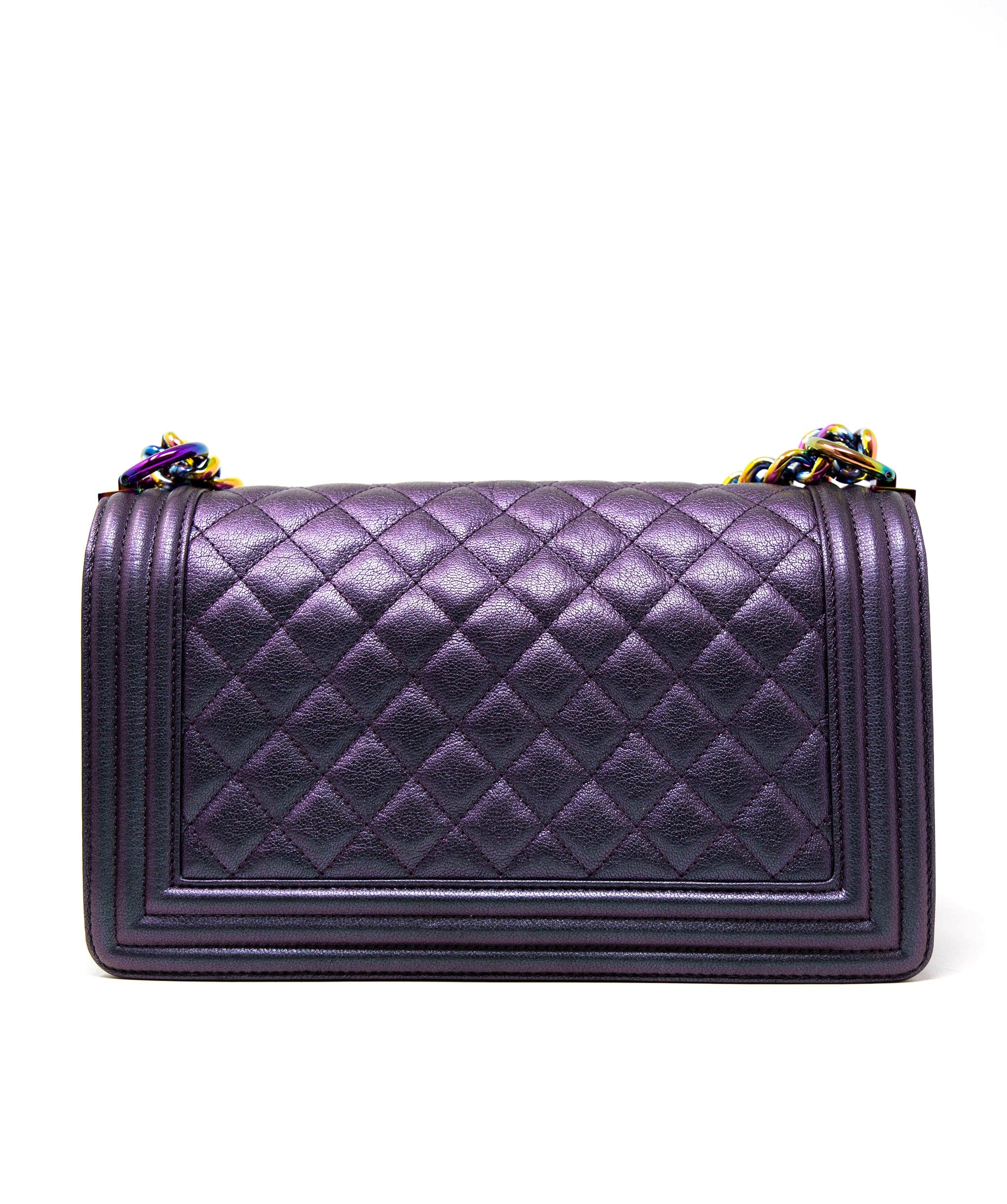 Chanel Chanel Limited Edition Medium Purple Leather Boy Bag  - AGL2186