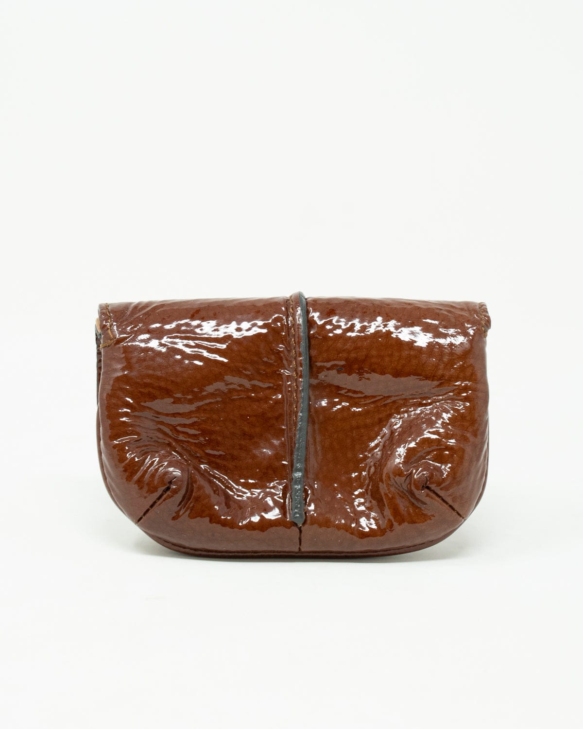 Chloé Chloe Brown Patent Leather Paddington Wallet  - AGL1709