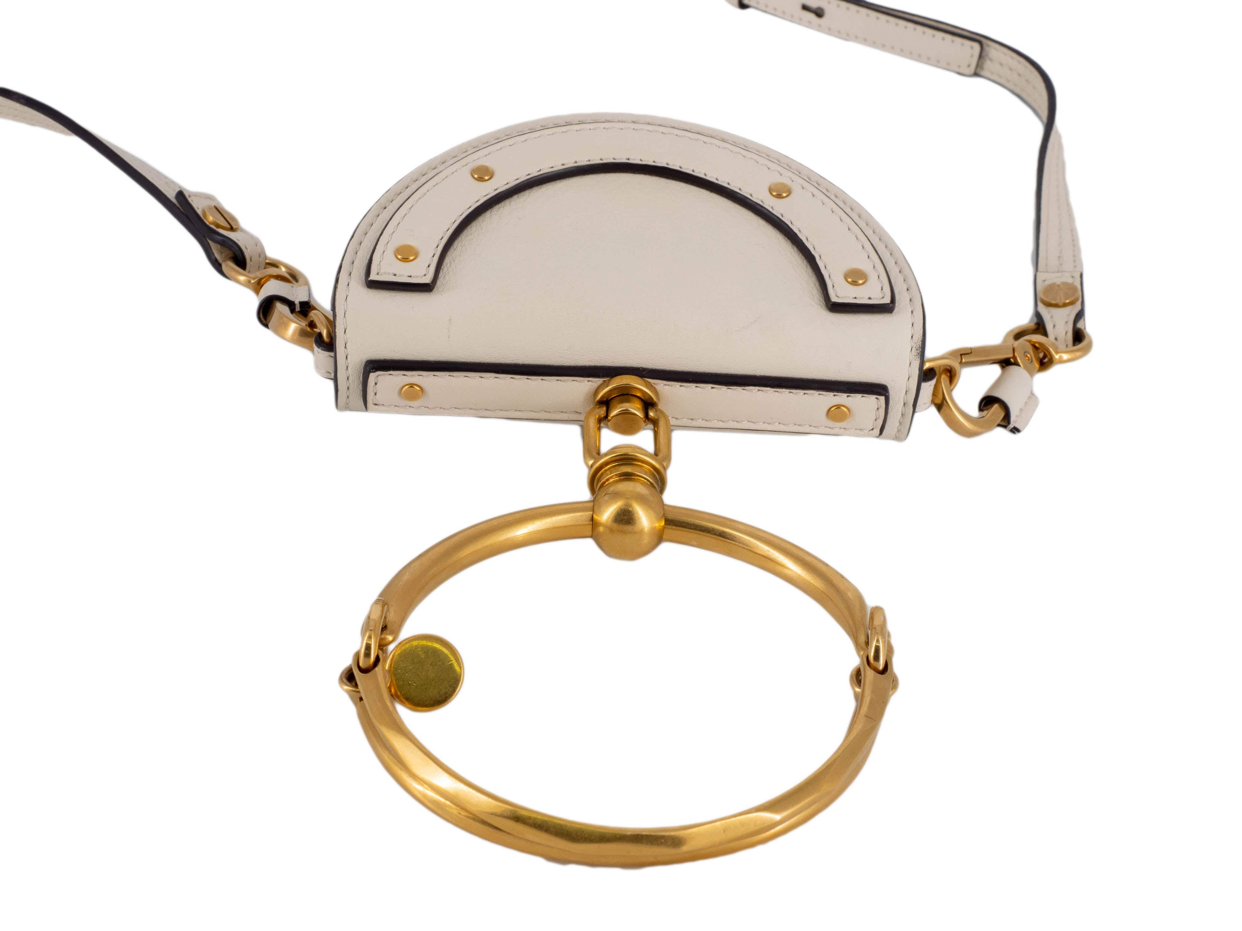 Chloé Chloe Cream Leather Mini Nile Bag - AGL1783