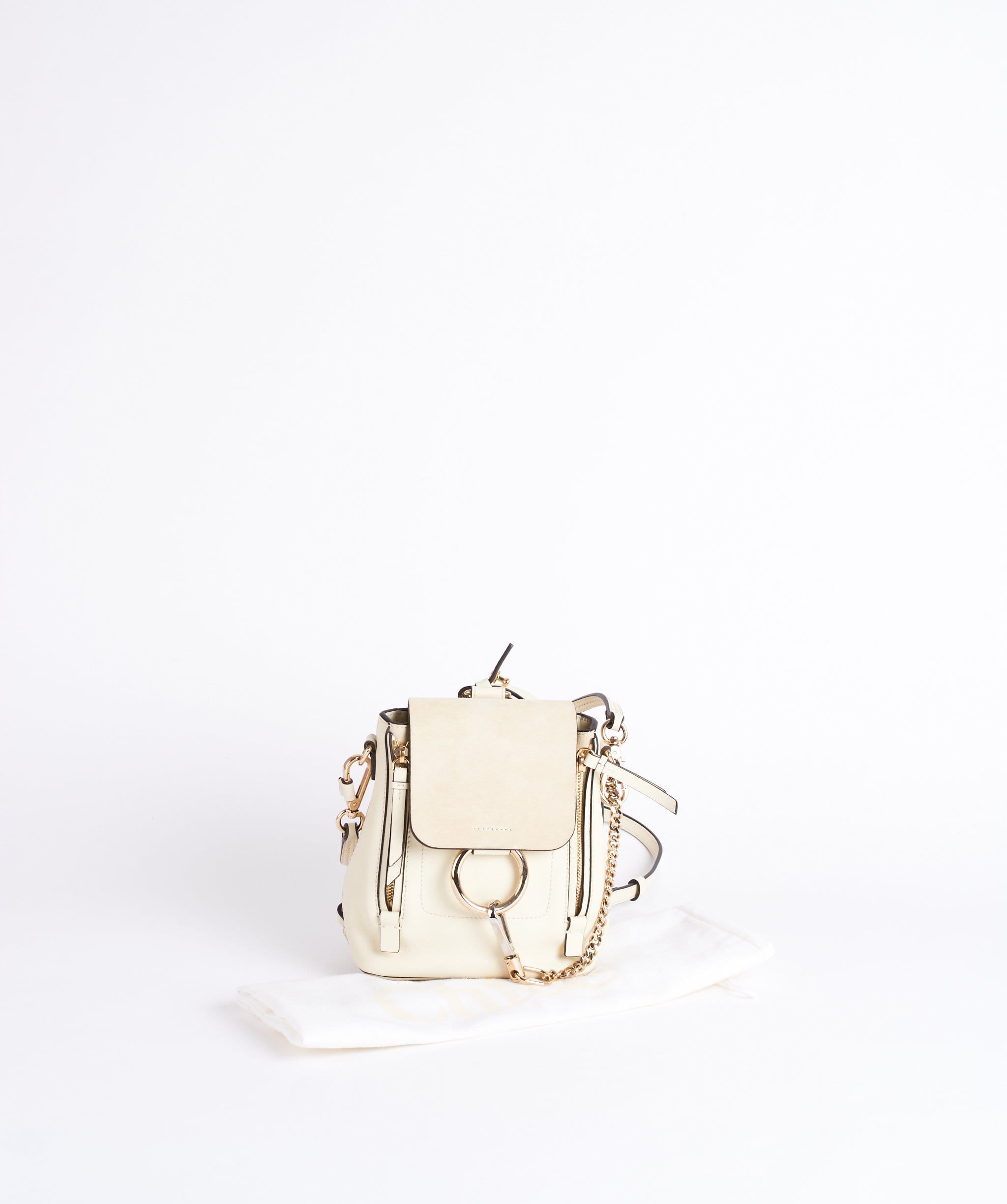 Chloé Chloe creme faye backpack