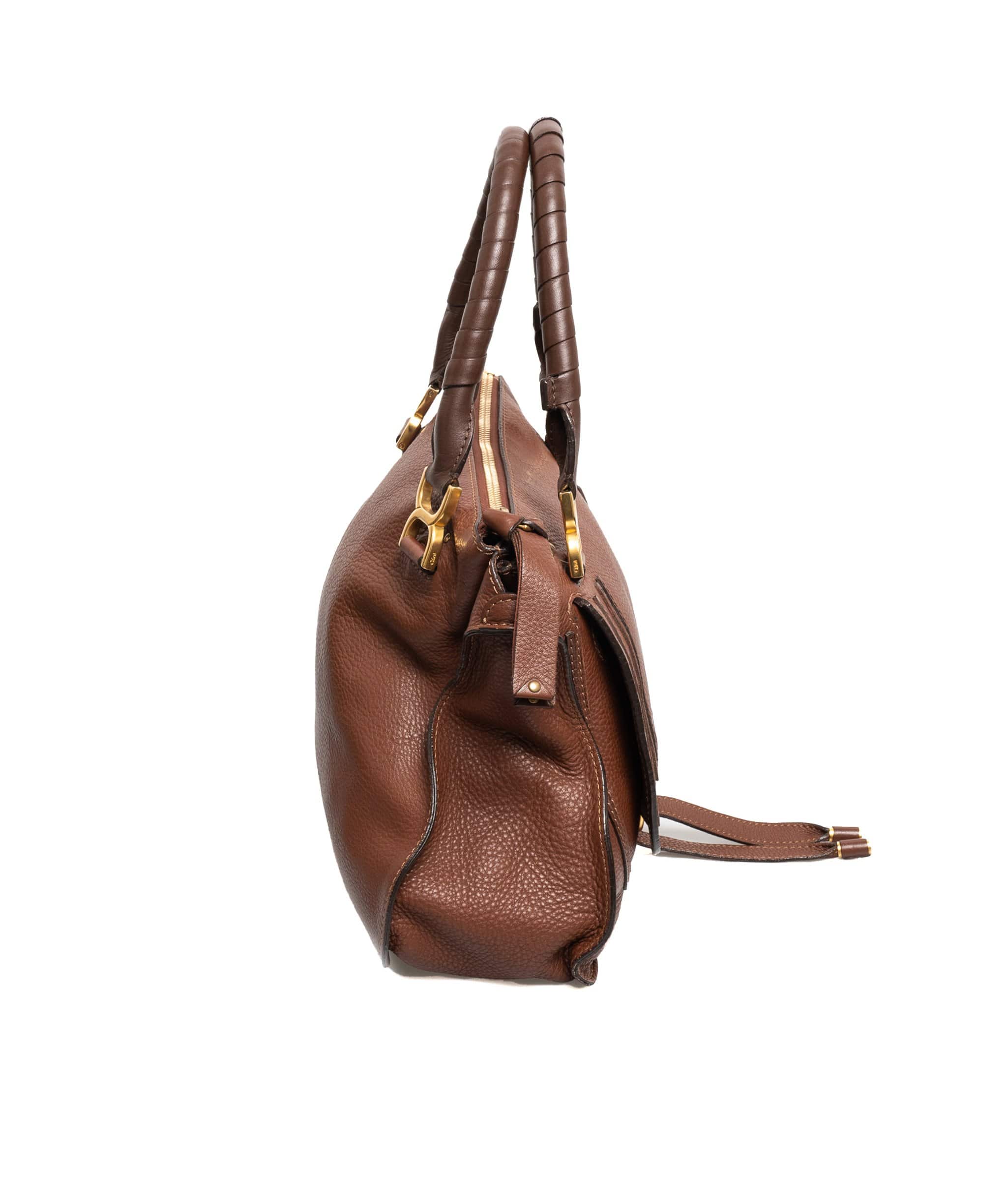 Chloé Chloe Marcie Brown Leather Bag - ADL1446