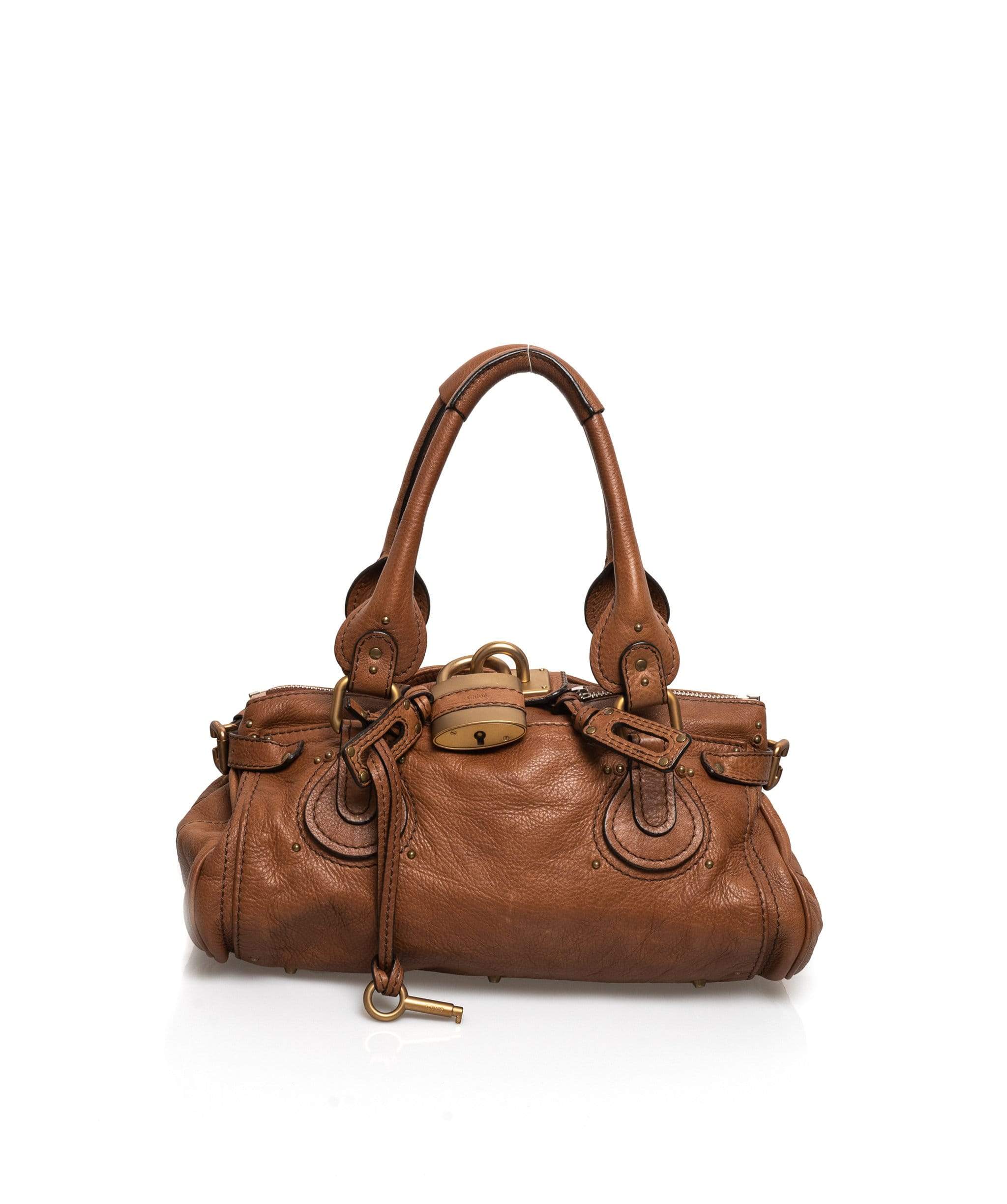 Chloé Chloe Paddington Camel Leather Bag - CW1283