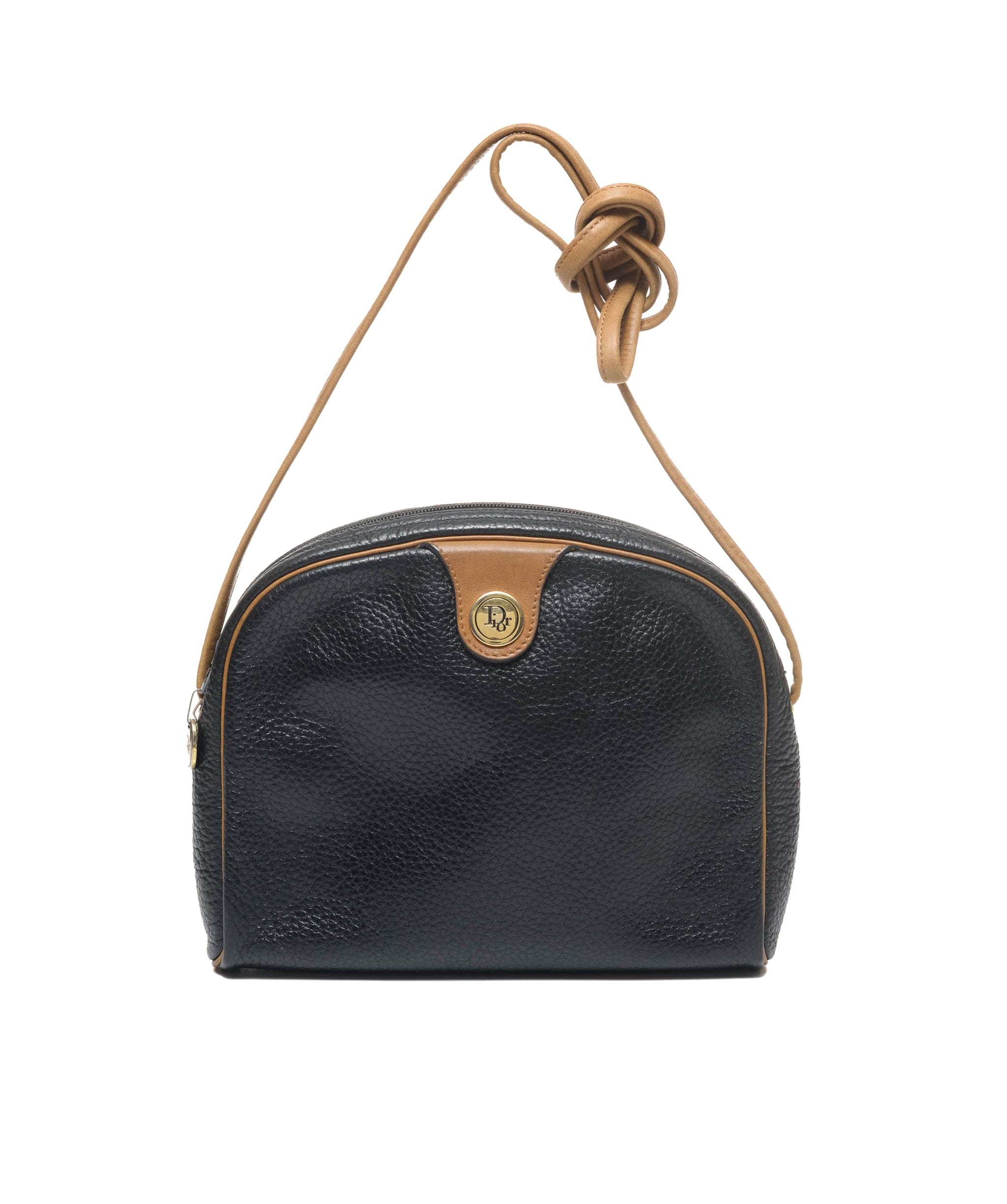 Christan Dior Dior black half oval shoulder bag - AWC1716