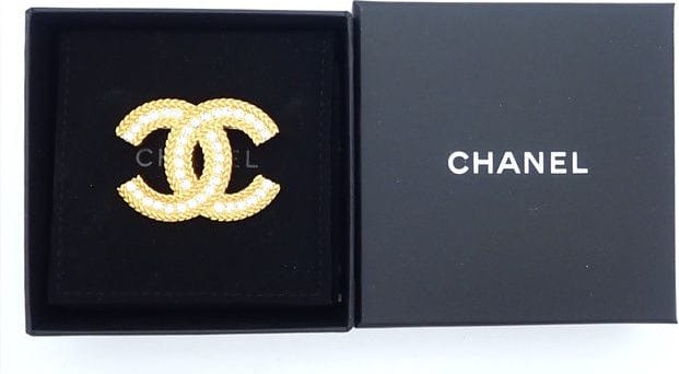 Christian Dior Chanel D20a Rhinestone Coco Brooch With Box 4275870