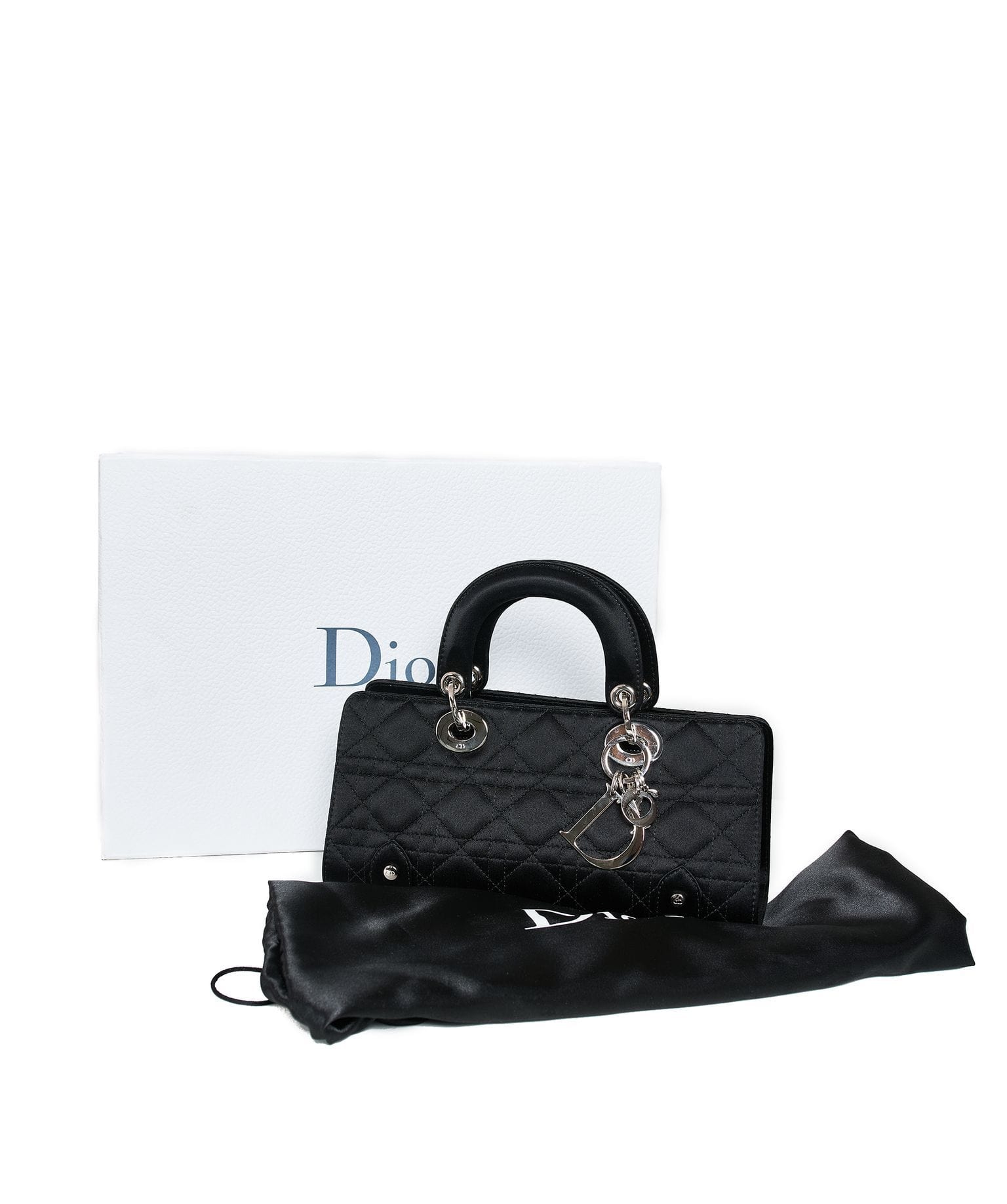 Christian Dior Christian Dior Black Cannage Top Handle Bag GHW  AGL1036